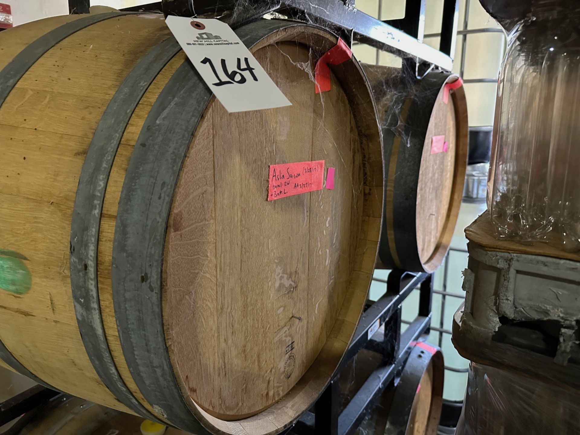 Lot of (3) Wooden Barrels | Rig Fee $50