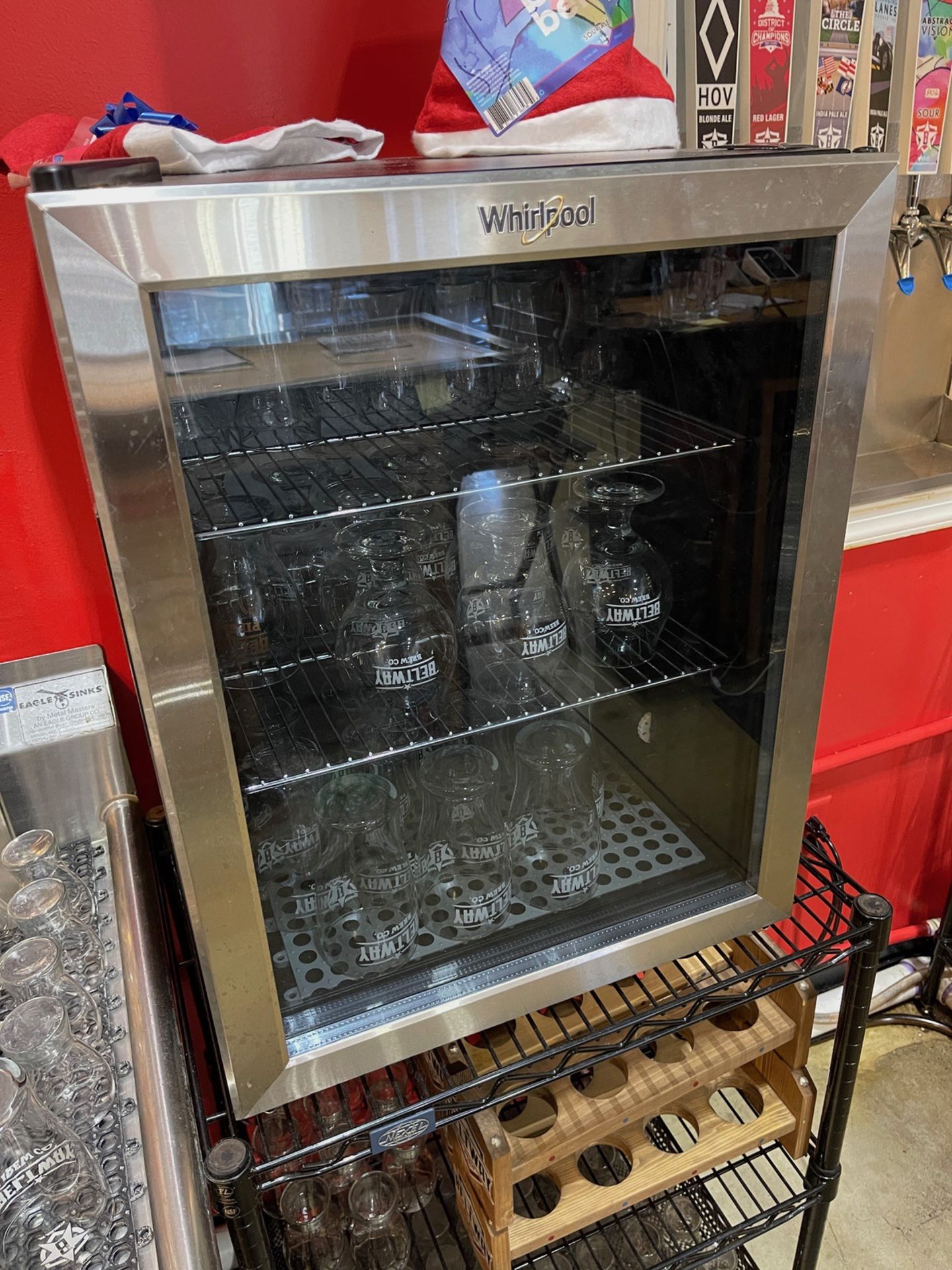 Whirlpool Glass Door Mini-Fridge | Rig Fee $50