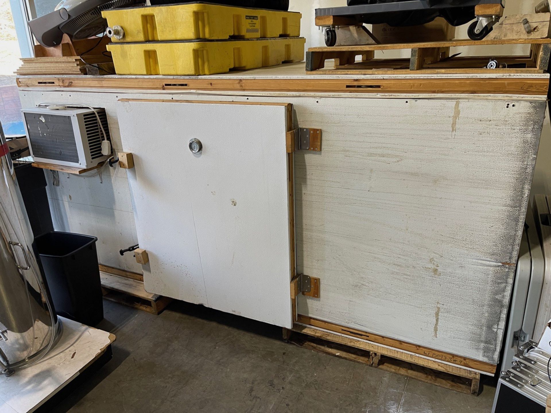 Portable Custom Cold Box on Skid with A/C Powered Cooling, Approx. 116" x 4' x 55" ( | Rig Fee $350