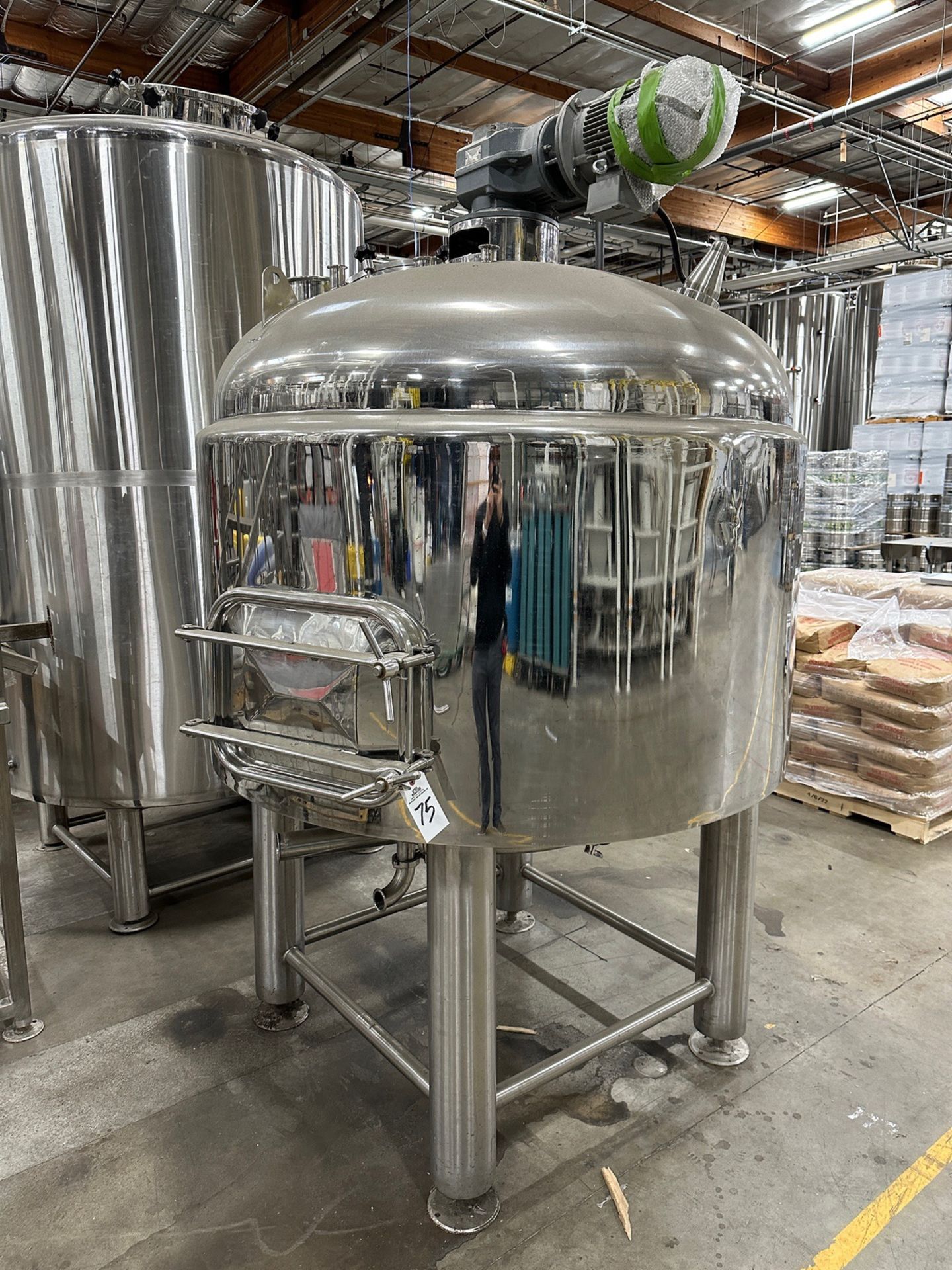 Stainless Steel Mash Mixer / Lauter Tun - Est. 7 BBLS (5'6" x 9') | Rig Fee $750