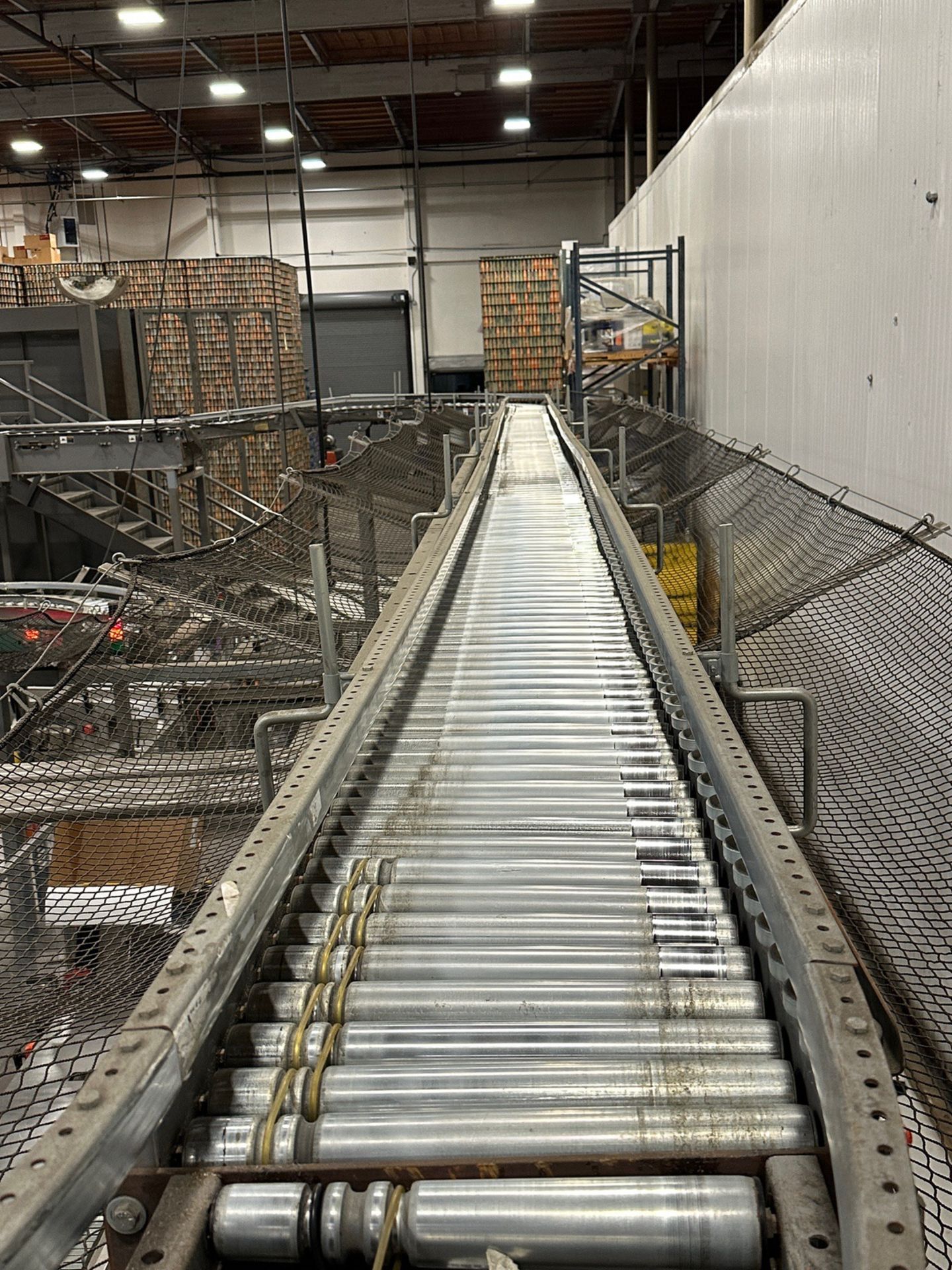 TGW Steel Roller Conveyor - Approx. 12" Rollers and 31' Long | Rig Fee $1550