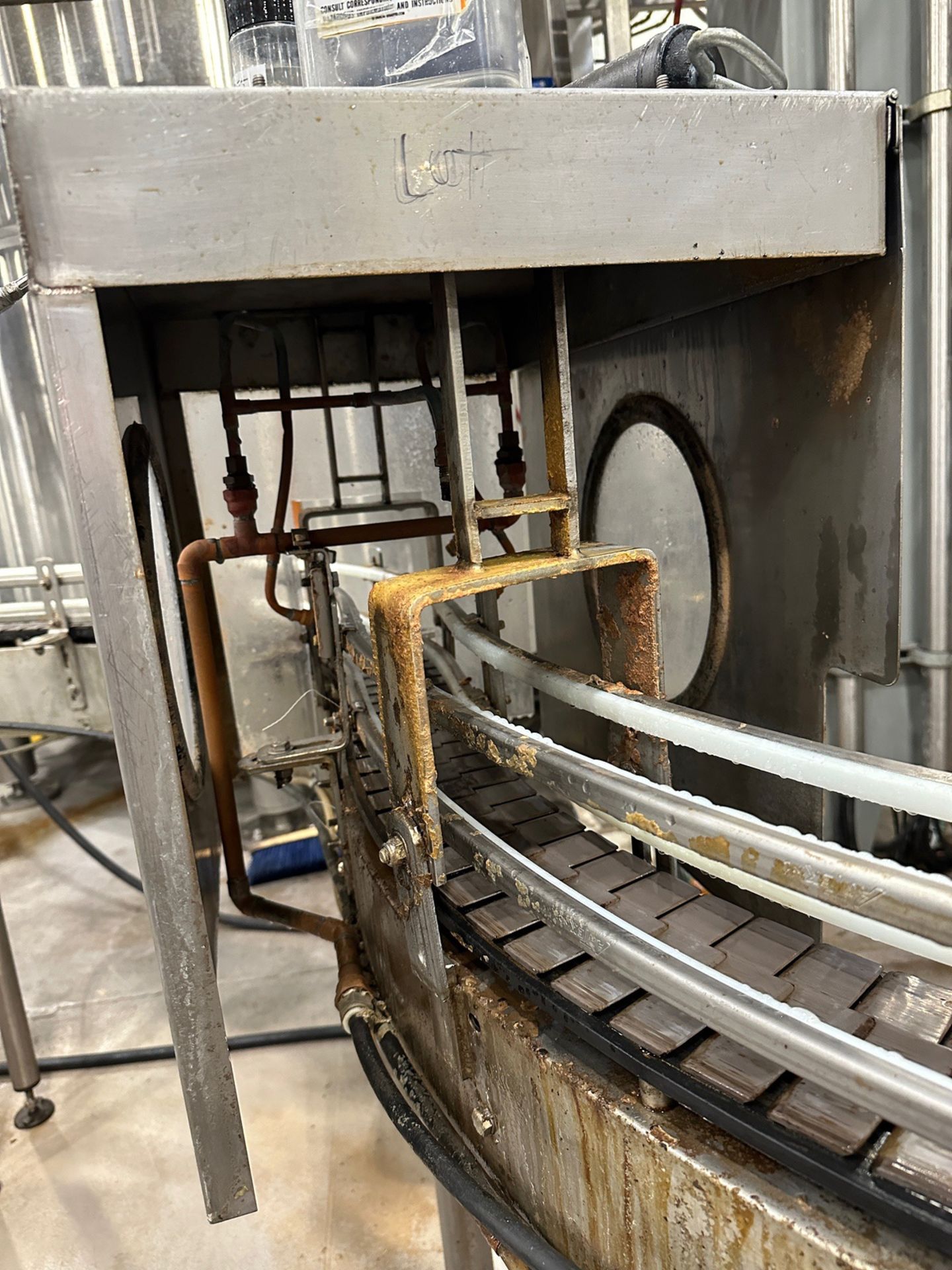 Bevco S Shaped Curved Conveyor with Rinse Tunnel - 4.5" Belt and Approx. 18' Linear | Rig Fee $550 - Image 3 of 4