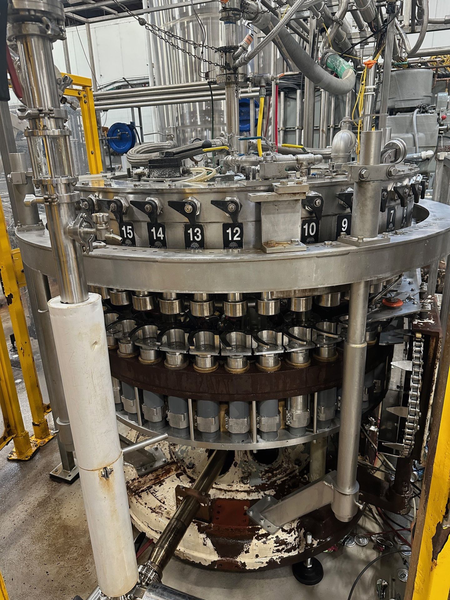 Bevcorp 40-Head FTCF Rotary Can Filler, 420 CPM with 12 oz Cans, S/N: - Subj to Bulk | Rig Fee $5000 - Image 2 of 6