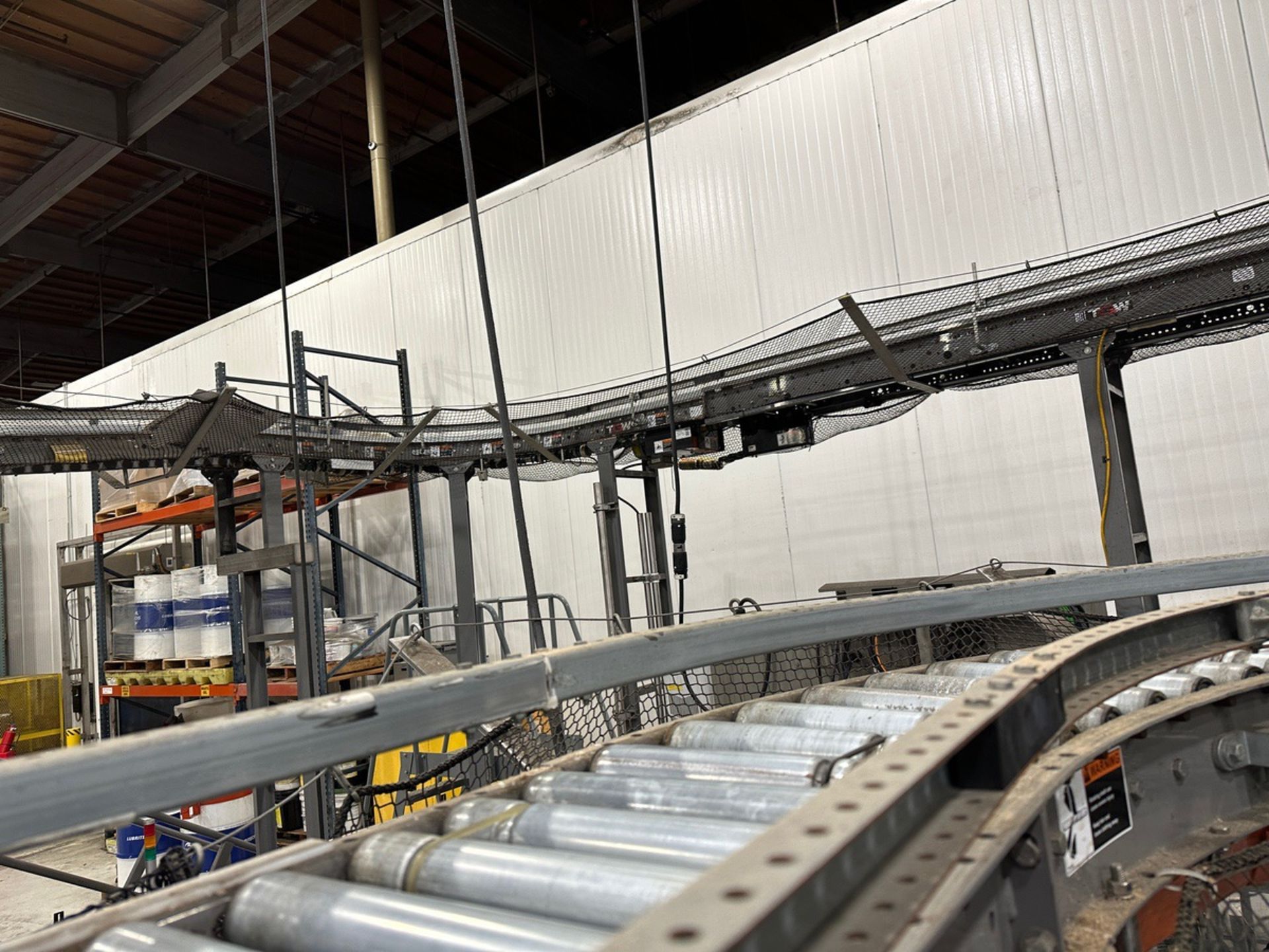 TGW Steel Roller Conveyor - Approx. 12" Rollers and 8' Long with Slight Curve | Rig Fee $400 - Image 3 of 4