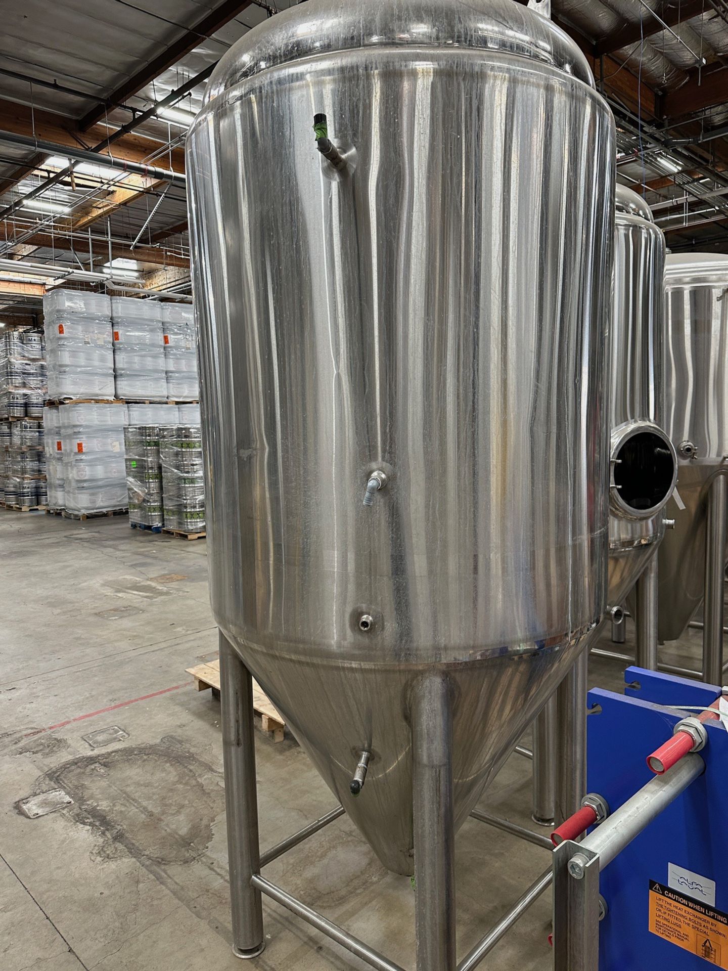 15 BBL Stainless Steel Fermentation Tank, Cone Bottom, Glycol Jacketed, No Fittings | Rig Fee $750 - Image 2 of 2