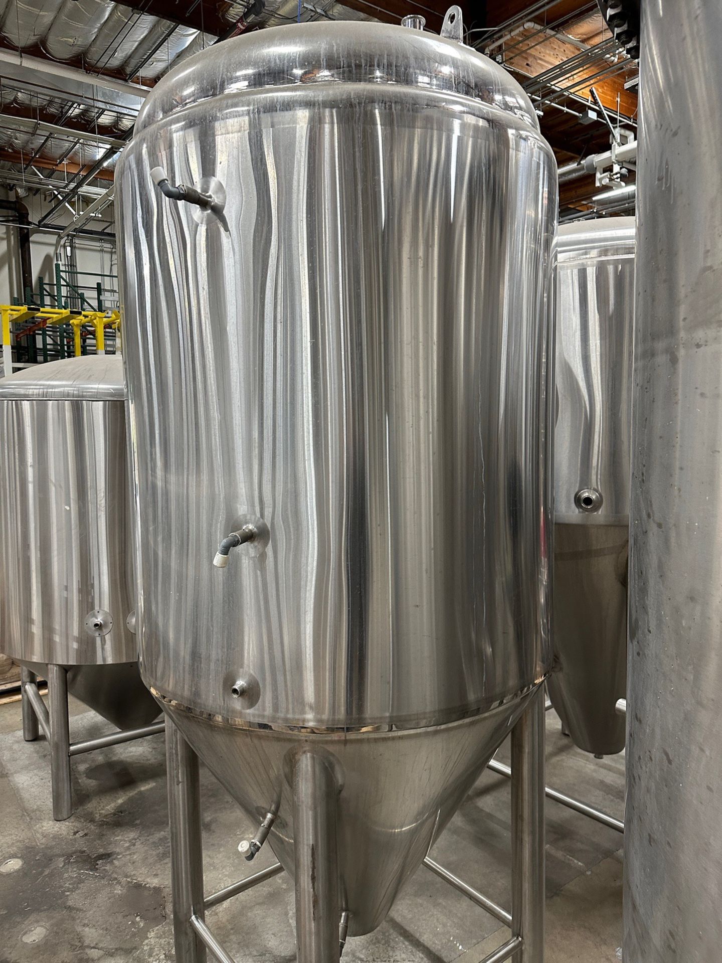 15 BBL Stainless Steel Fermentation Tank, Cone Bottom, Glycol Jacketed, No Fittings | Rig Fee $750 - Image 2 of 2