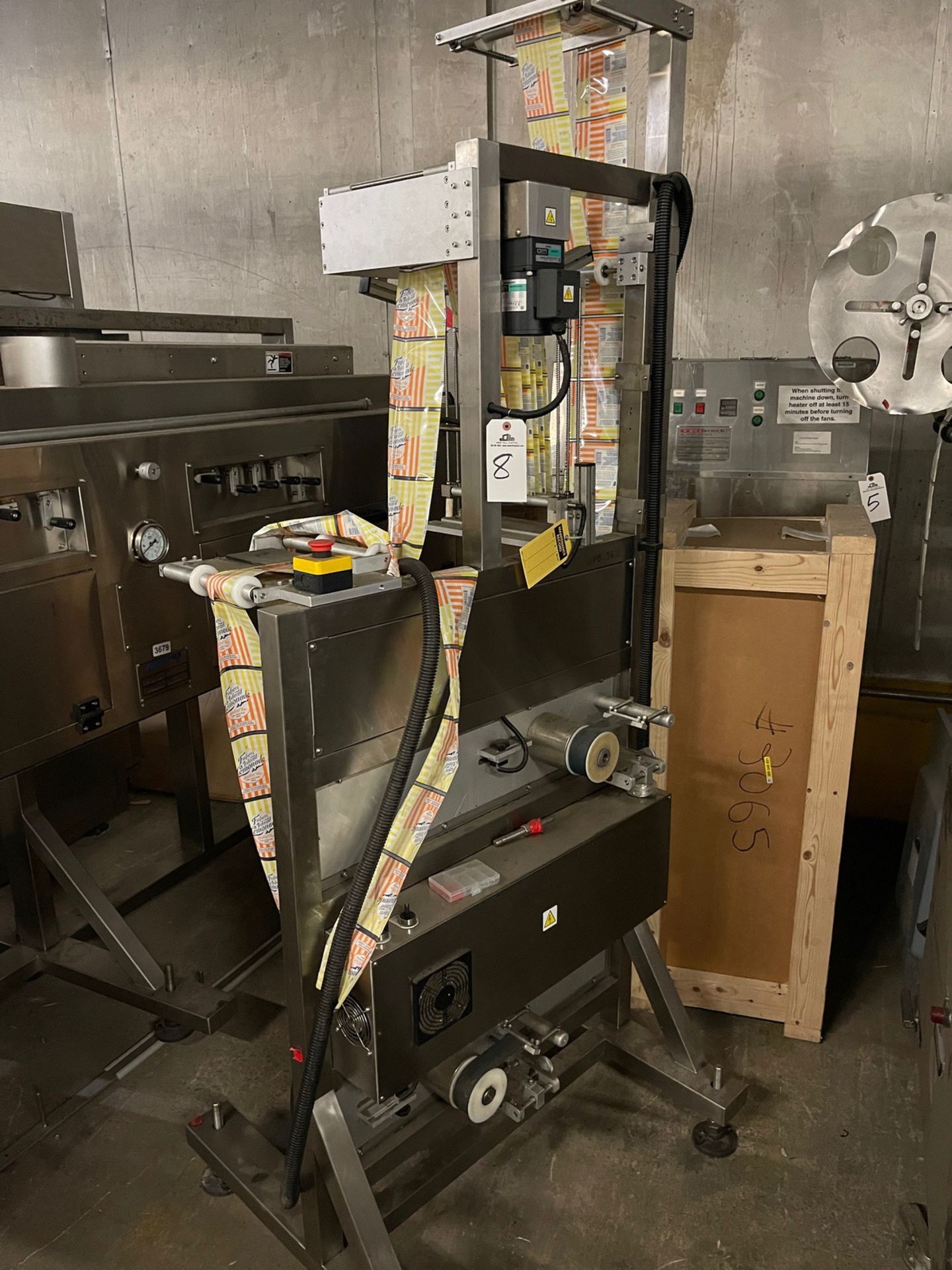 Label Winding Machine, WPC Asset 3678 (Site Tag: 8) | Rig Fee $150