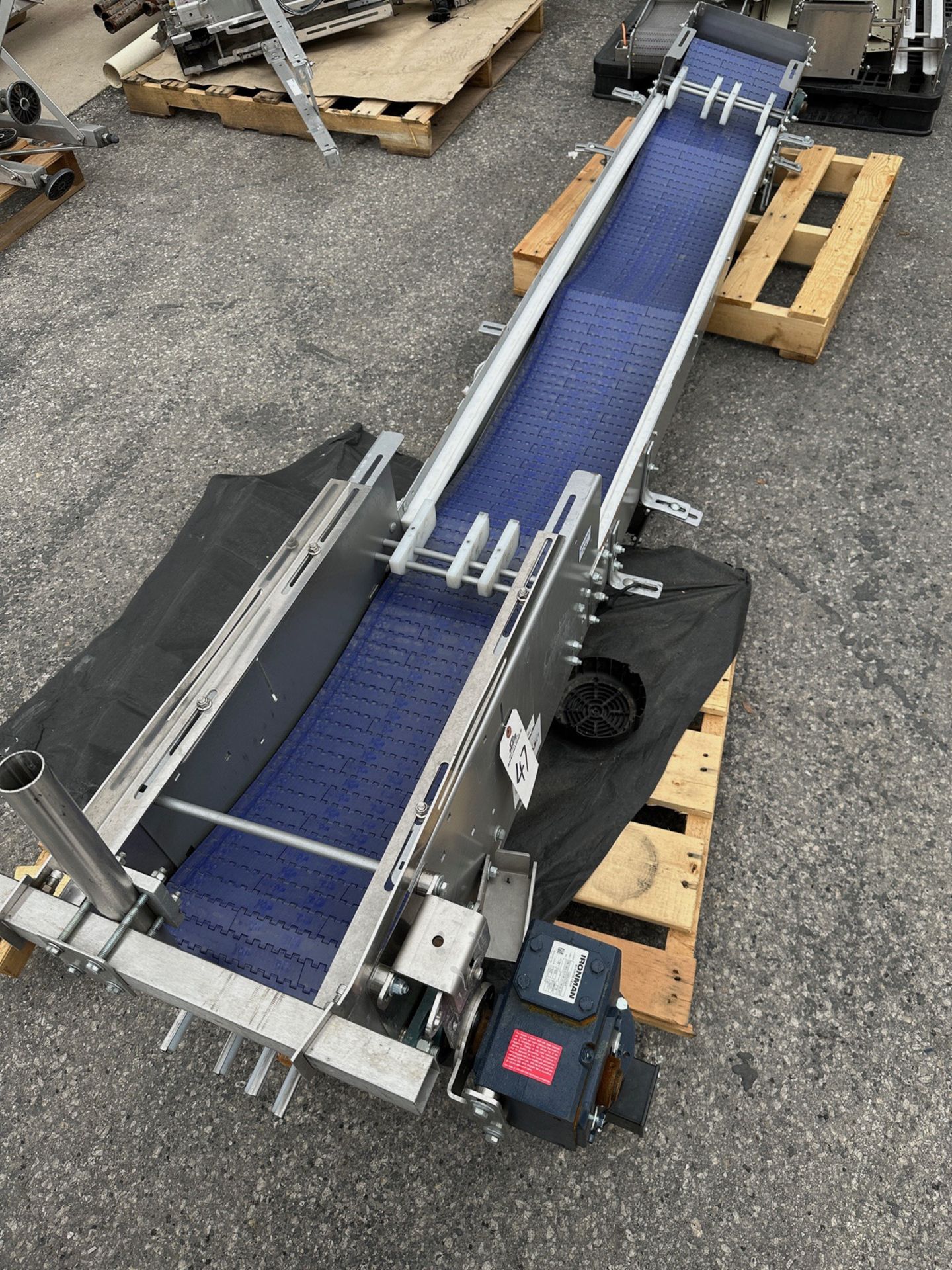 MCE Blue Belt Conveyor Section - Approx 1' x 9' | Rig Fee $125