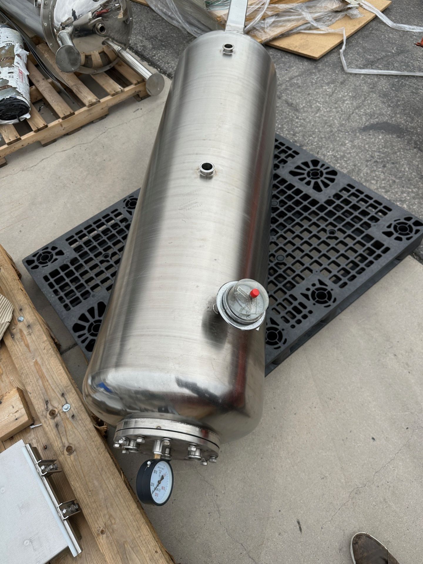 Stainless Steel Storage Cylinder, Approx 20" Diameter and 7'6" O.H. | Rig Fee $150