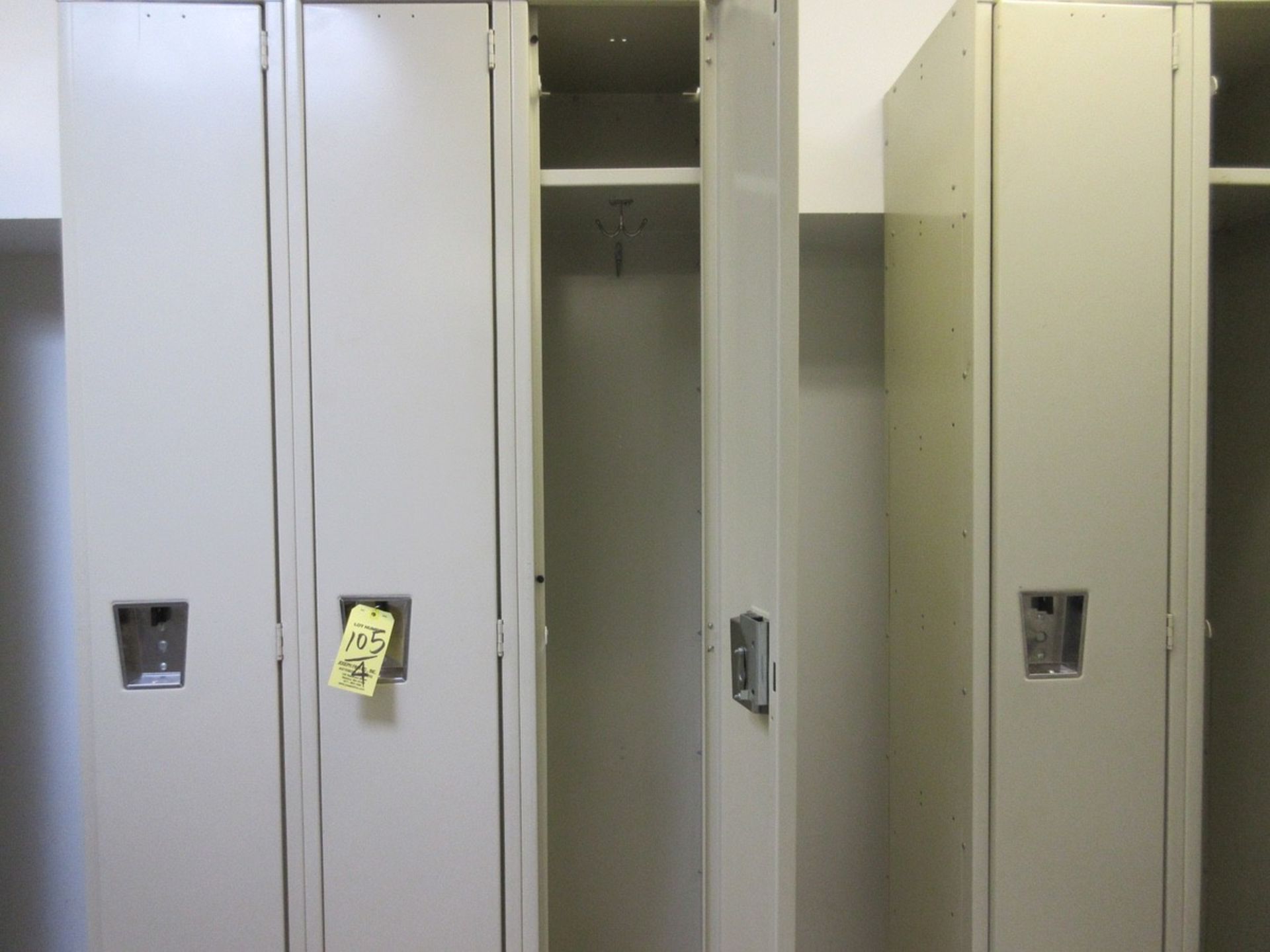 LOT (4) Triple Sections of Stand Up Lockers, 6' - Image 2 of 2