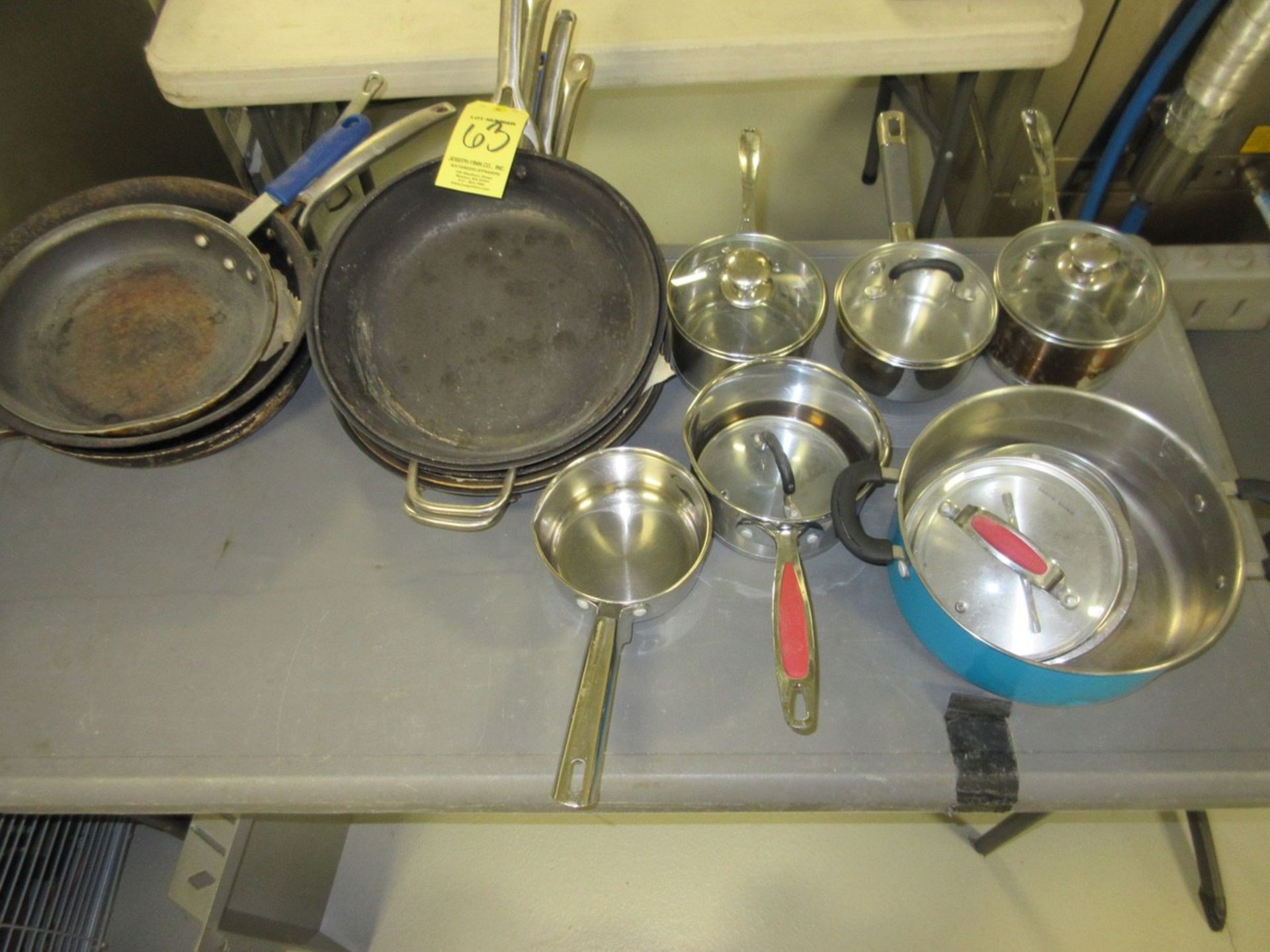 LOT Asst. Pots and Pans on Table