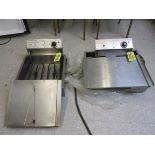 LOT (2) Gold Medal FW-12 Shallow Fryers