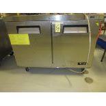 (1) Titan Xtuf48 2-Door Chest Refrigerator, S.S., Port.