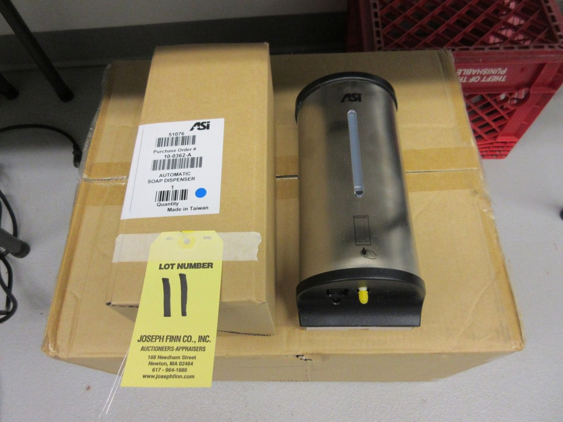 (1) Case of ASI 51076 Automatic Soap Dispensers, 12 Pcs. (New in Box)