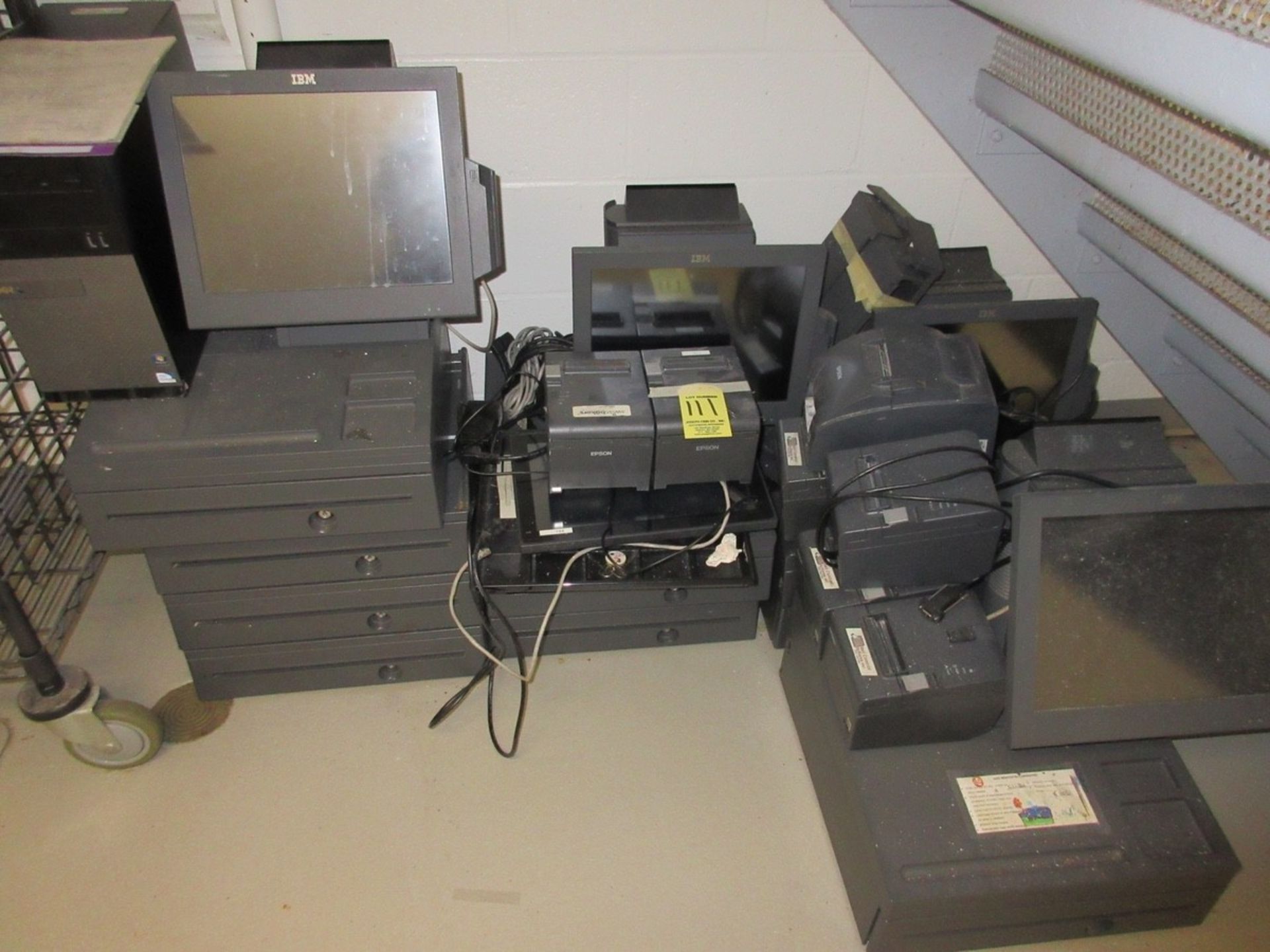 LOT IBM POS System w/ Terminals, Printers, Drawers, Displays