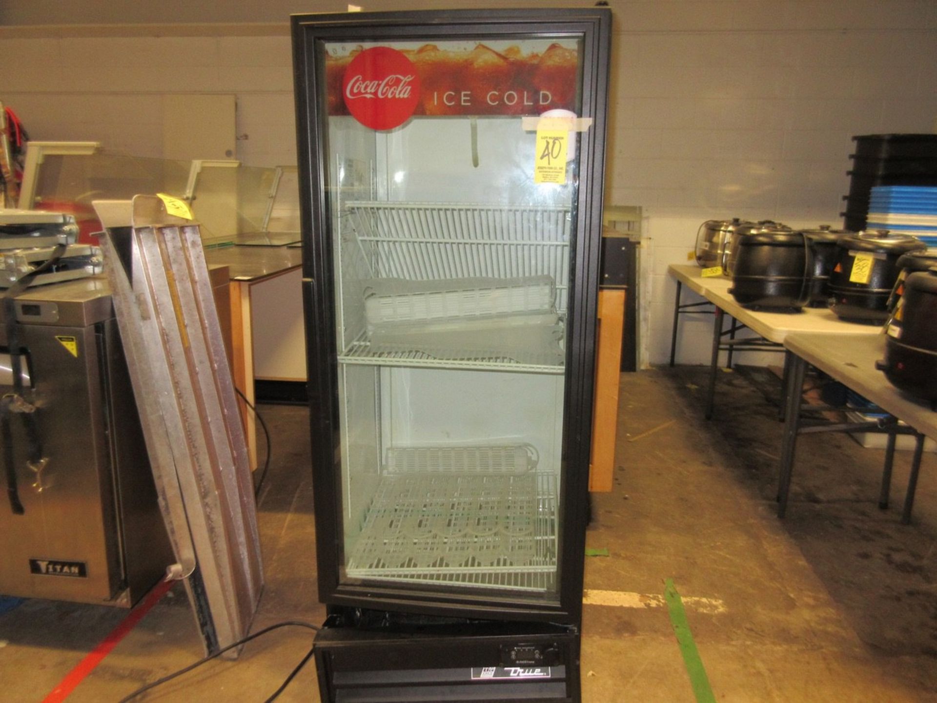 (1) True Glass Front Coca Cola Refrigerator Mod. GDM-12EM-LD