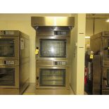 (1) Miwe Econo Double Stack Oven, Type EC10 1826, S/N 9608339, S.S., Port. w/ S.S. Exhaust Hood