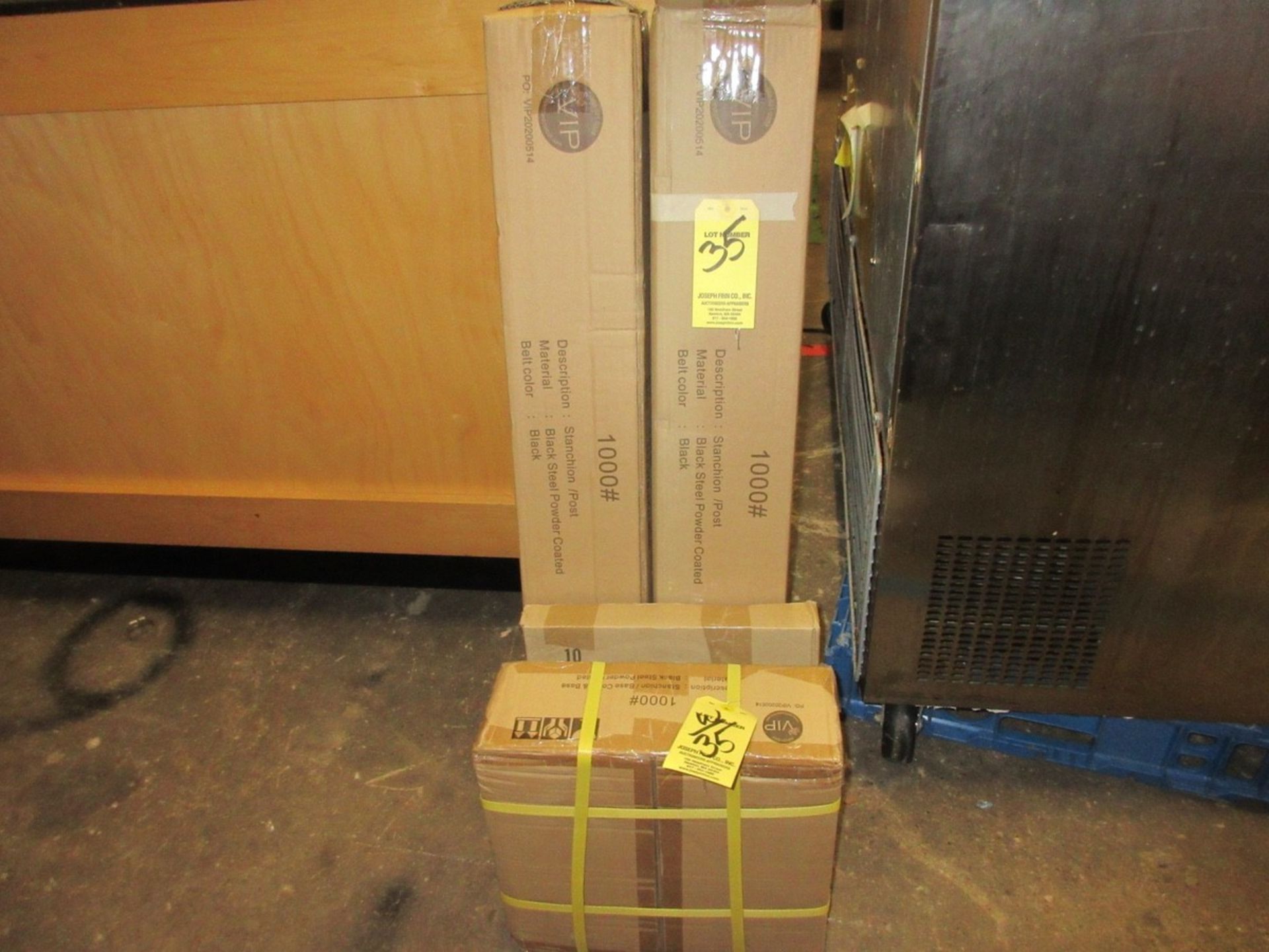 LOT (2) Stanchions w/ Bases (New in Boxes)