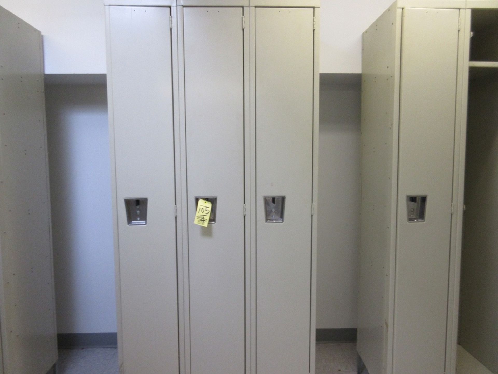 LOT (4) Triple Sections of Stand Up Lockers, 6'