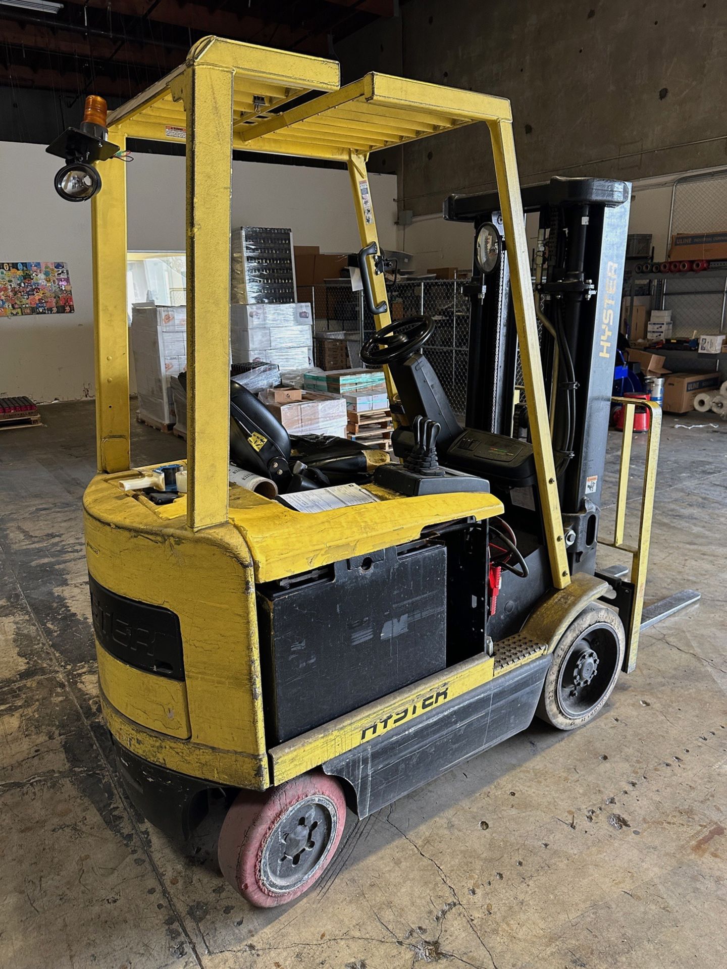Hyster Electric Fork Truck, Model E45Z-33, S/N G108N06015E (Warehouse) | Rig Fee $50 - Image 2 of 3