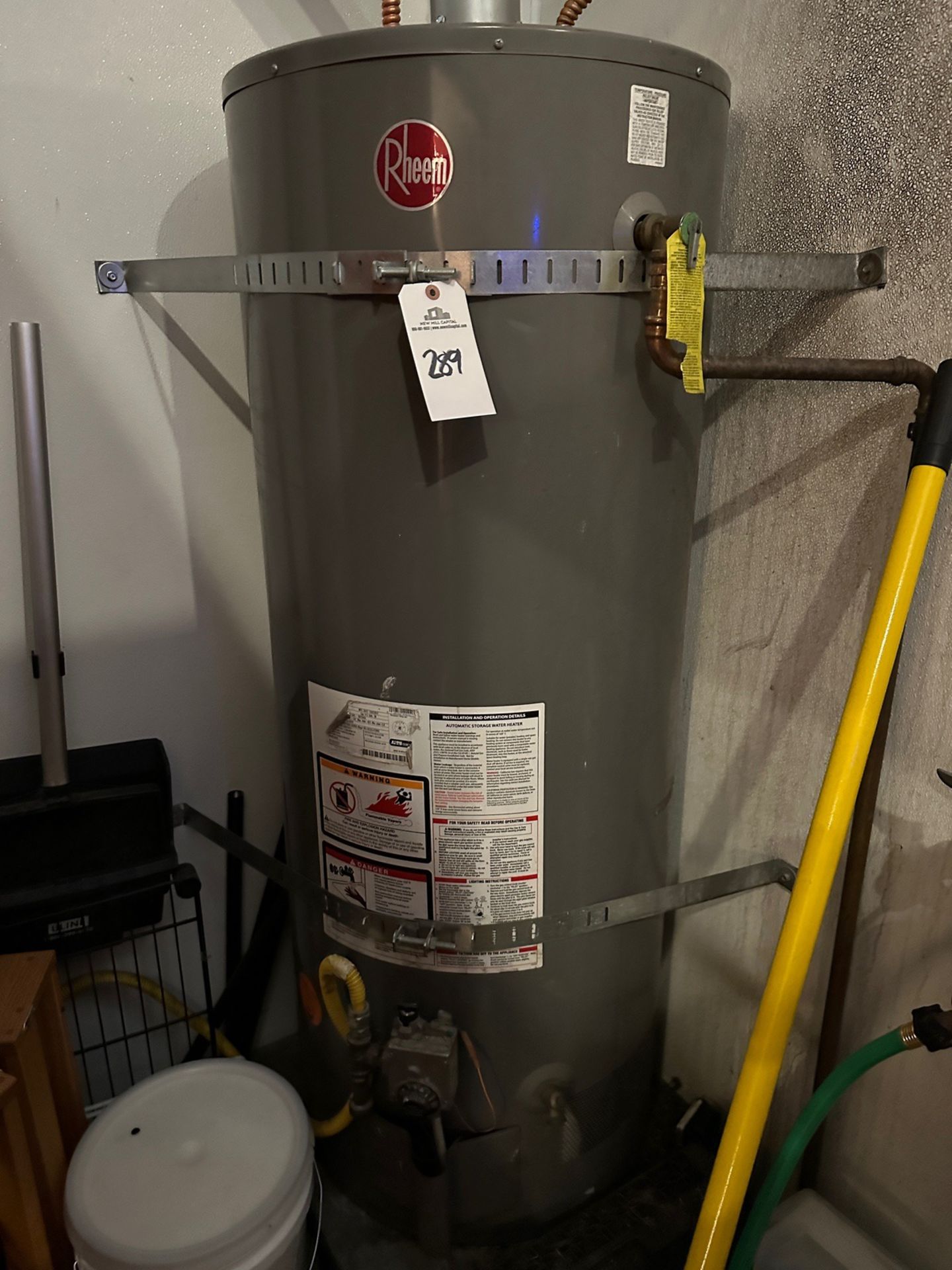 Rheem 50 Gallon Natural Gas Water Heater | Rig Fee $200