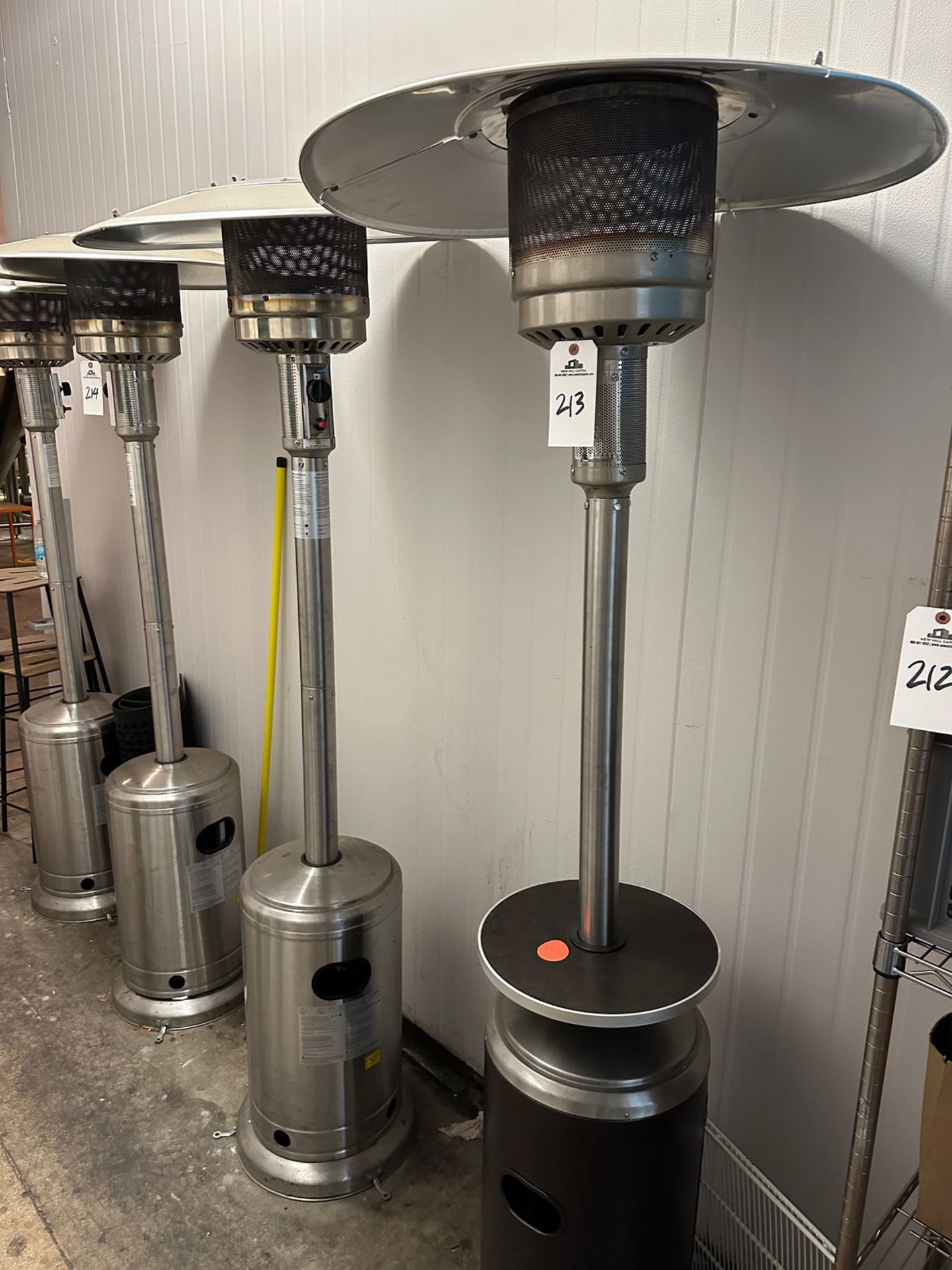 Lot of (2) Outdoor L.P. Patio Heaters | Rig Fee $50