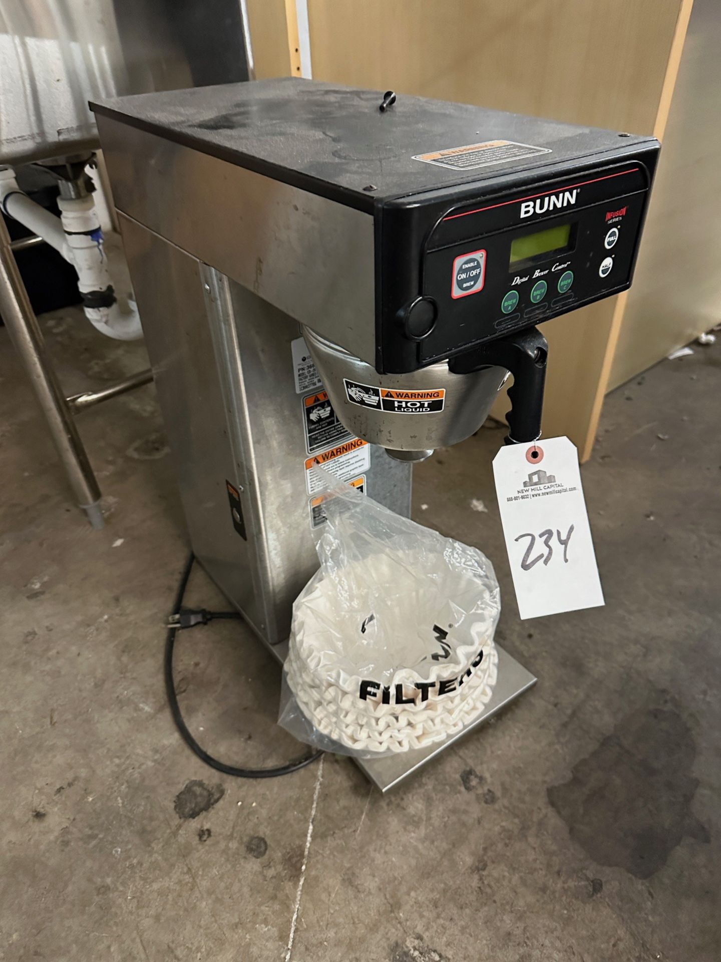 Bunn Coffee Maker - Model ICB - DV, BASE, S/N ICB0037786 | Rig Fee $35