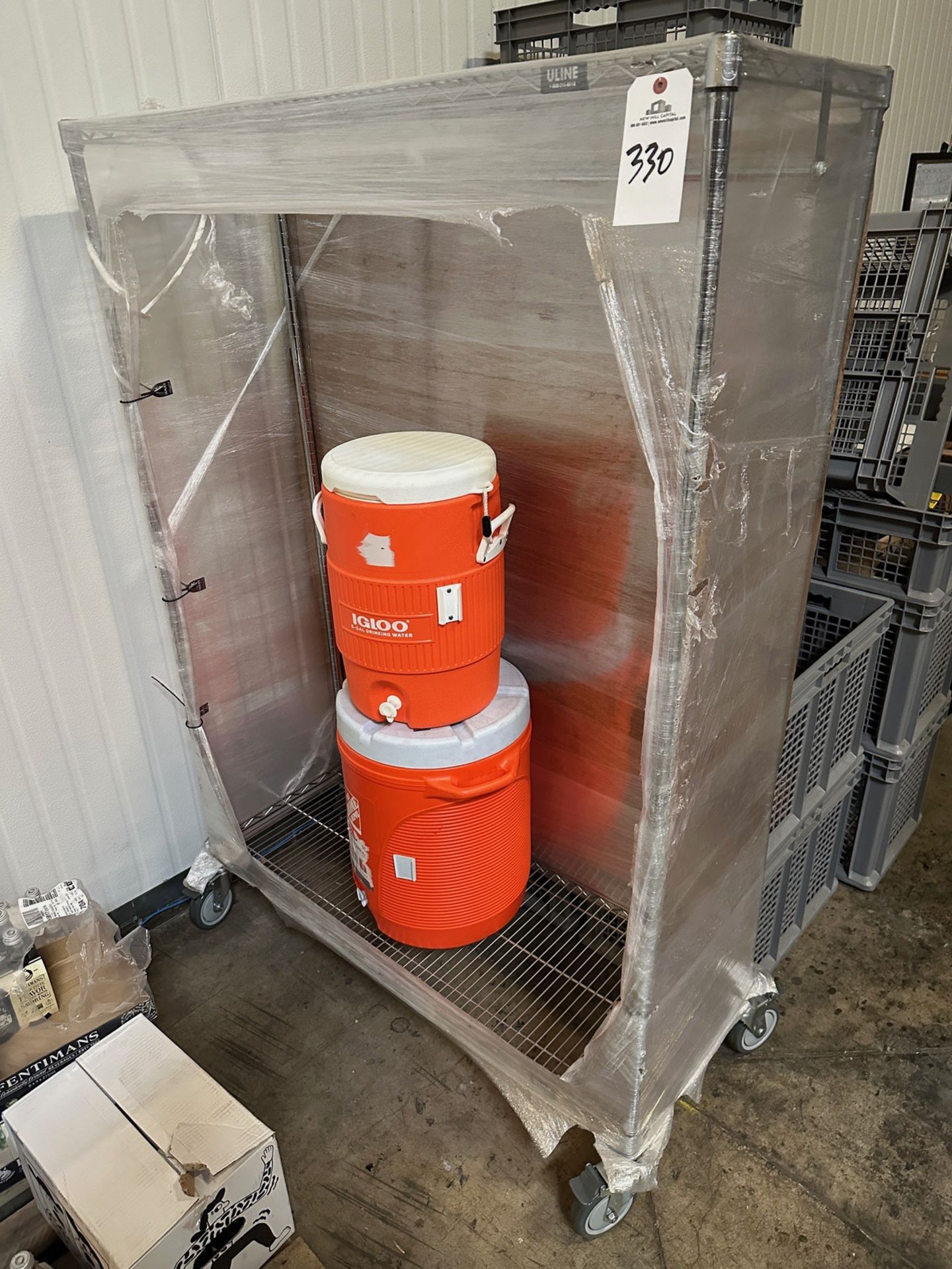 Portable Wire Cabinet with Coolers (Approx. 18"" x 4' x 6') (Warehouse) | Rig Fee $35