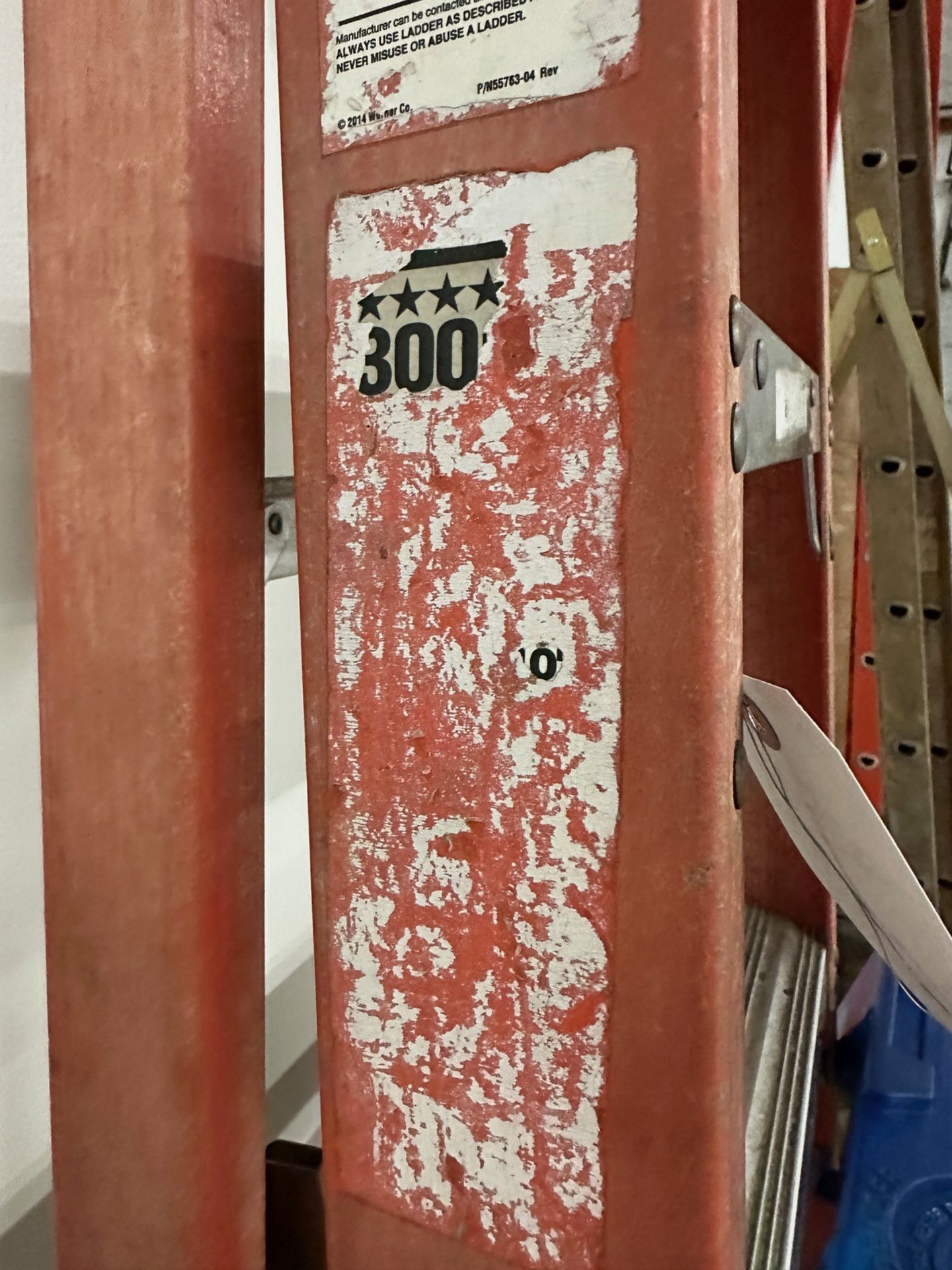 Lot of (1) Werner 6' Fiberglass Step Ladder with 300LB. Capacity and (1) Louisville | Rig Fee $50 - Image 2 of 3