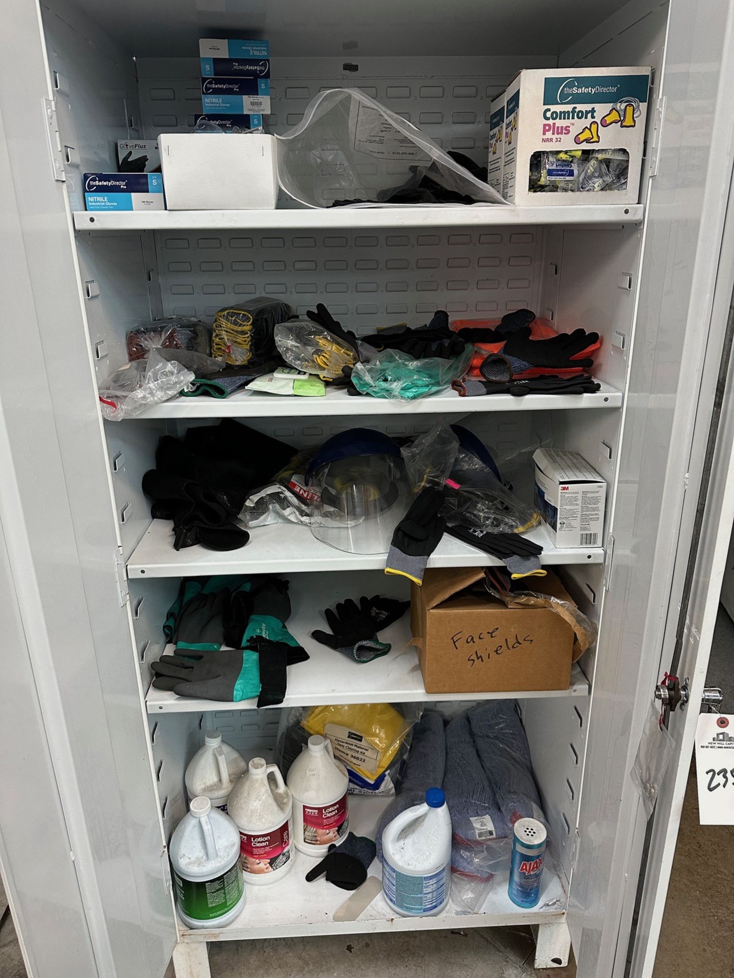 Lot of Cintas PPE Cabinet with Contents and First Aid Kit (Approx. 2' x 3') | Rig Fee $50 - Image 2 of 3
