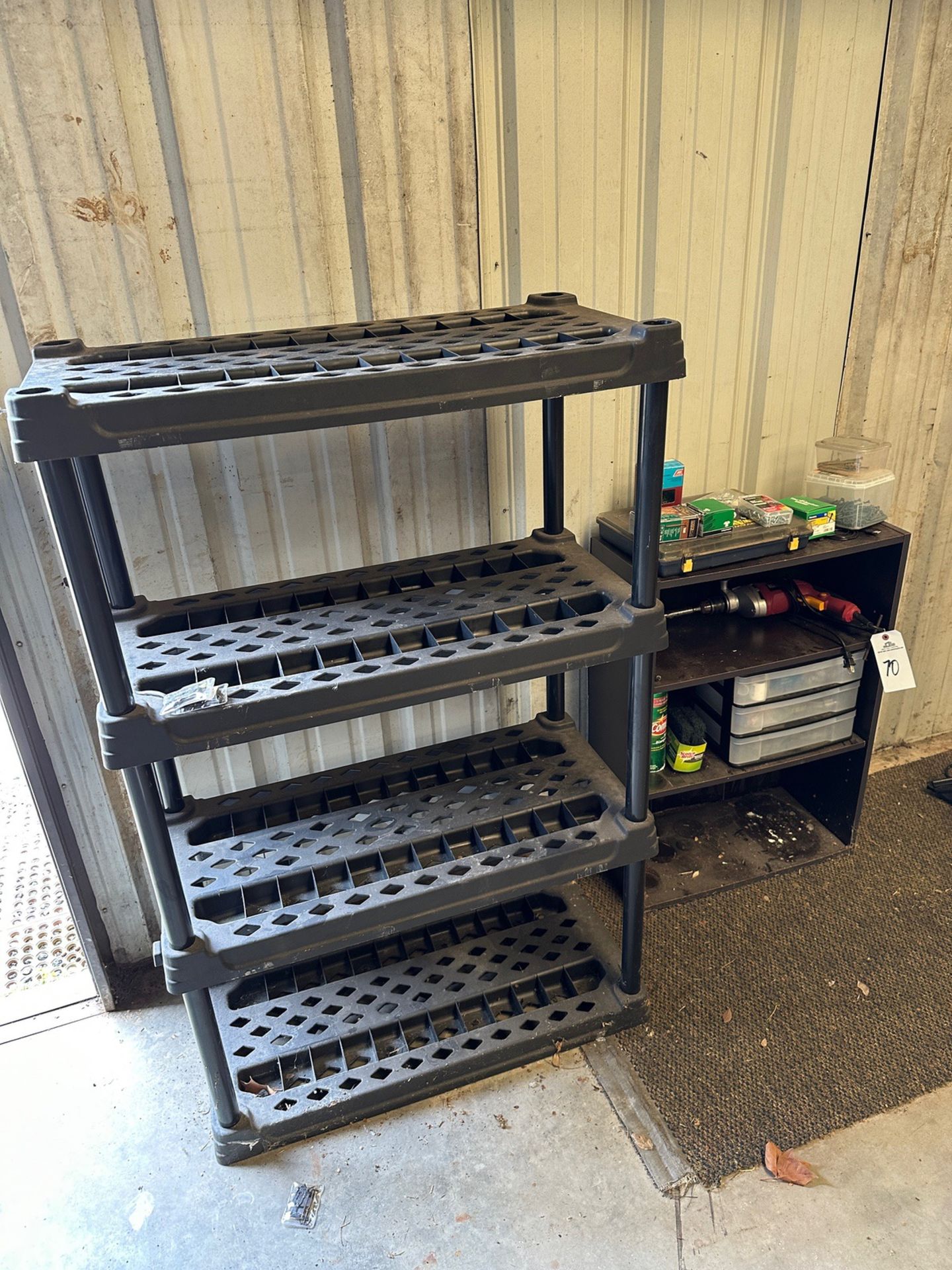 Lot of Shelving Units with Chicago Electric Drill and Contents | Rig Fee $100 - Image 3 of 3