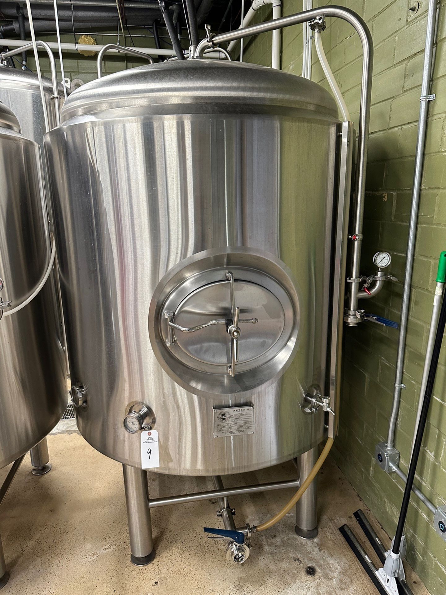 2019 Craft Kettle 15 BBL Stainless Steel Brite Tank - Dish Bottom, Glycol Jacketed, | Rig Fee $1250