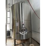 DME 90 BBL Stainless Steel Brite Tank - Dish Bottom, Glycol Jacketed, Mandoor, Zwickel Valve, Sight