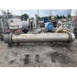 490 Sq Ft Atlas Shell and Tube Heat Exchanger, 316 Stainless Steel Tubes, | Rig Fee $25