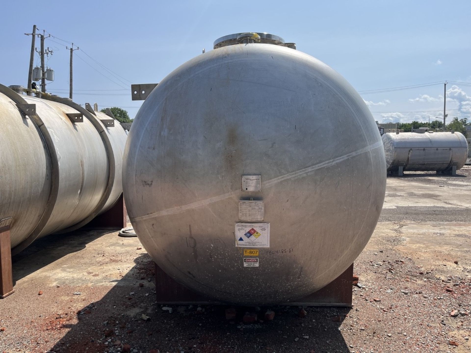 6,500 Gallon Northland Horizontal Receiver Tank, Alloy 2205 Stainless Ste | Rig Fee $1250 - Image 4 of 9