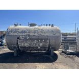 5,000 Gallon Industrial Alloy Horizontal Receiver Tank, 316L Stainless St | Rig Fee $750
