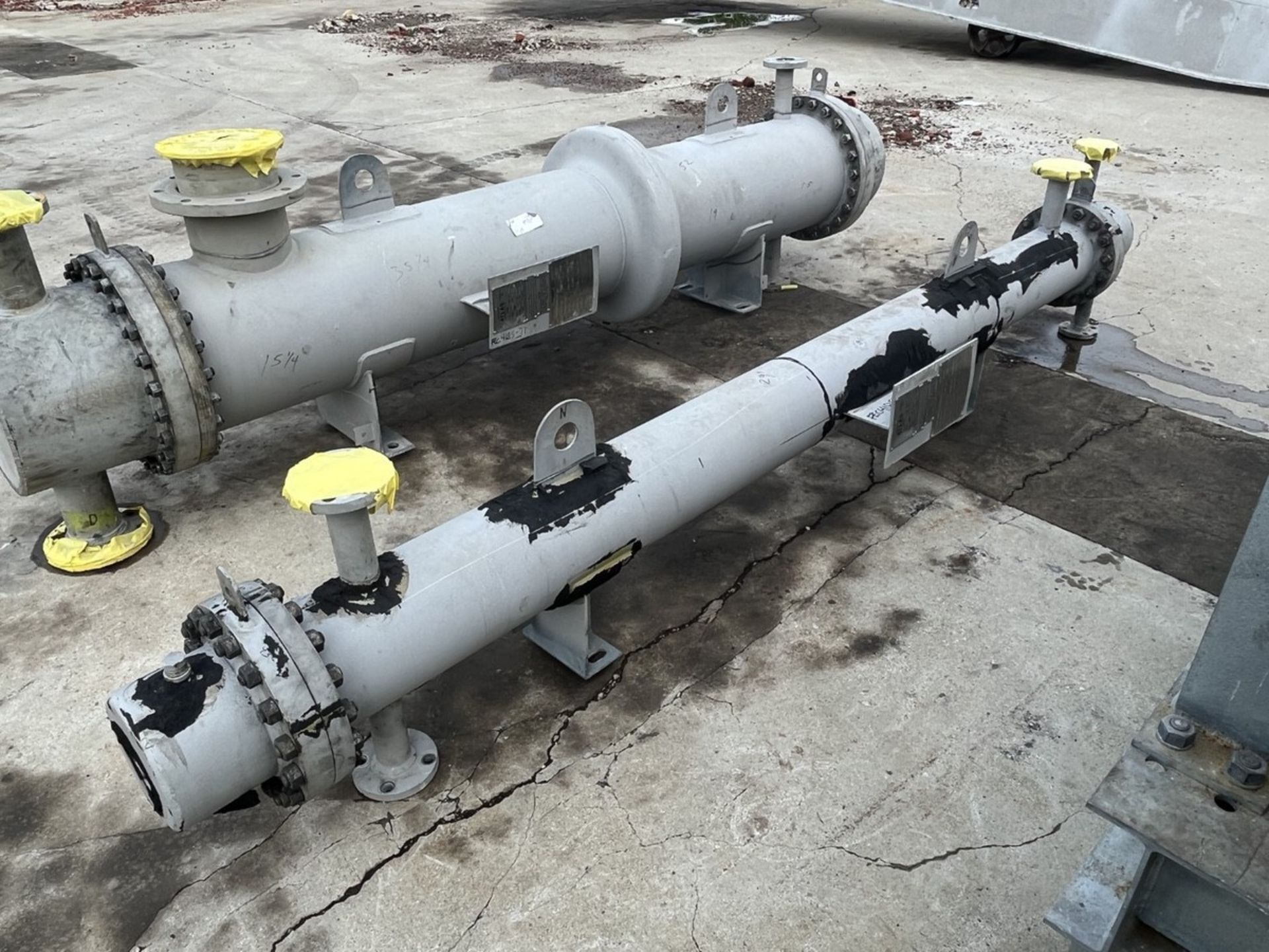 54.5 Sq Ft Atlas Shell and Tube Heat Exchanger, 316 Stainless Steel Tubes | Rig Fee $250 - Image 4 of 7