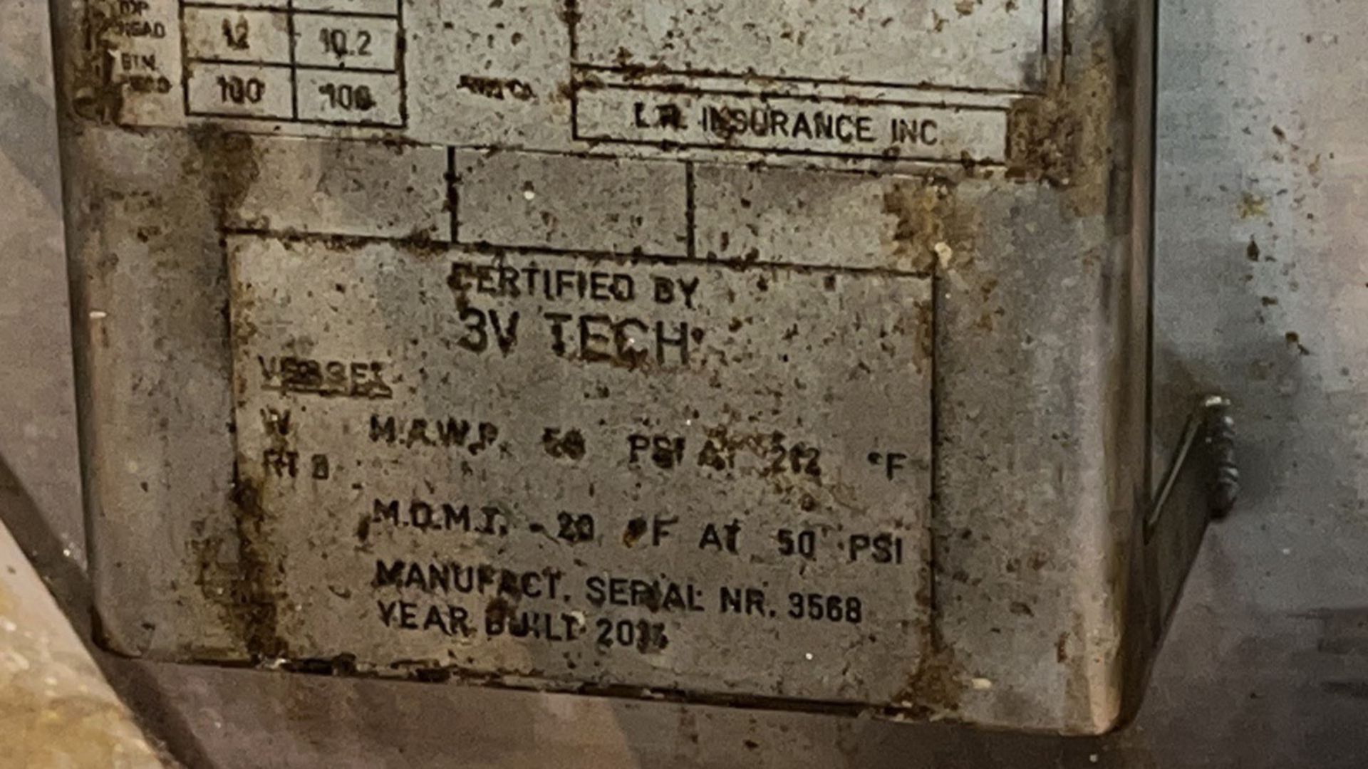 10 Sq Meter 3V Tech Agitated Nutsche Filter, Model Fpp 1000/Ff, 316 Stain | Rig Fee $2000 - Image 15 of 19