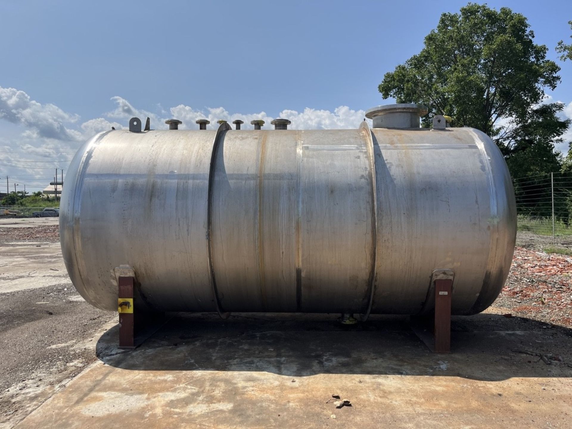 6,500 Gallon Northland Horizontal Receiver Tank, Alloy 2205 Stainless Ste | Rig Fee $1250