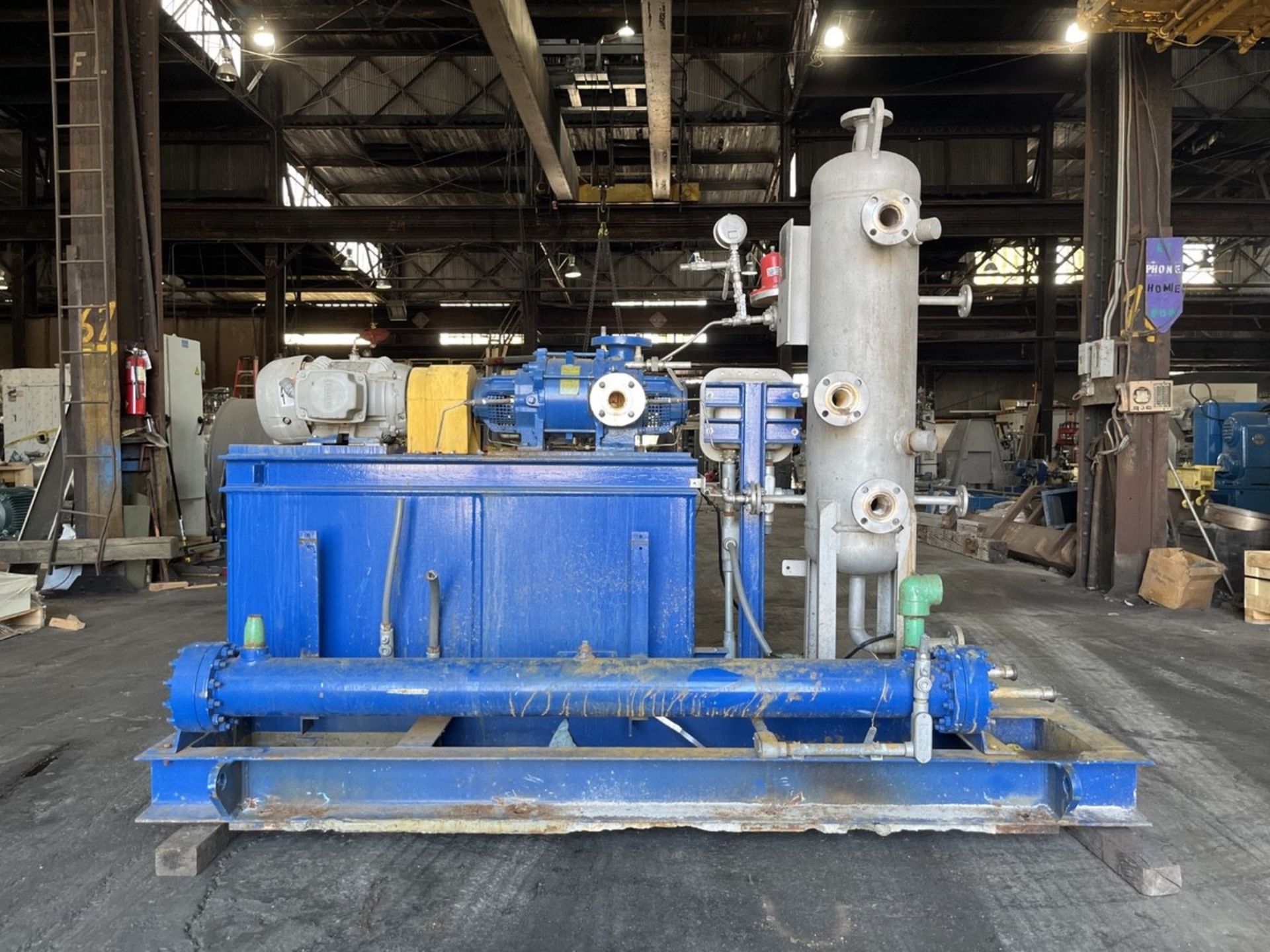 10 Hp Nash Vacuum System, Model Xl35/5, With Receiver and Heat Exchanger | Rig Fee $500