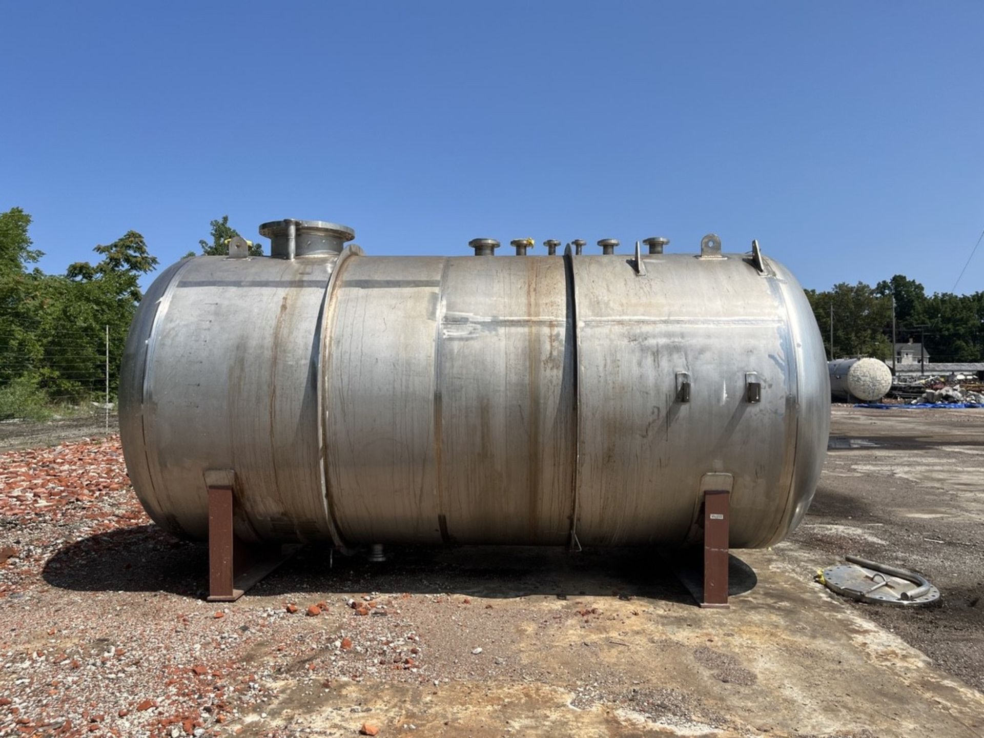 6,500 Gallon Northland Horizontal Receiver Tank, Alloy 2205 Stainless Ste | Rig Fee $1250