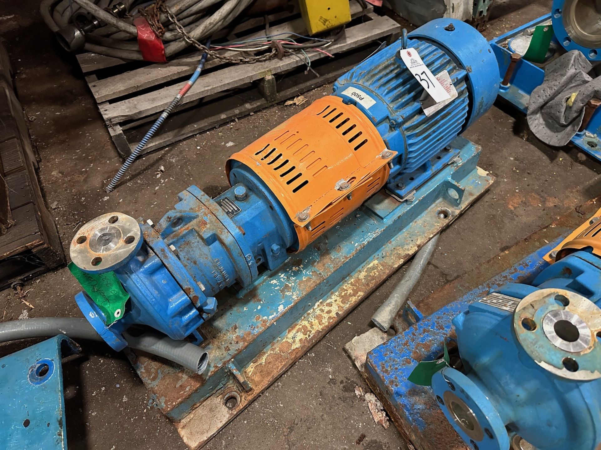 Reliance Electric 10 HP Duty Master Industrial Motor with Goulds Model EZ | Rig Fee $25
