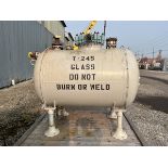 500 Gallon Pfaudler Glass Lined Horizontal Chemstore Receiver Tank, Rated | Rig Fee $500