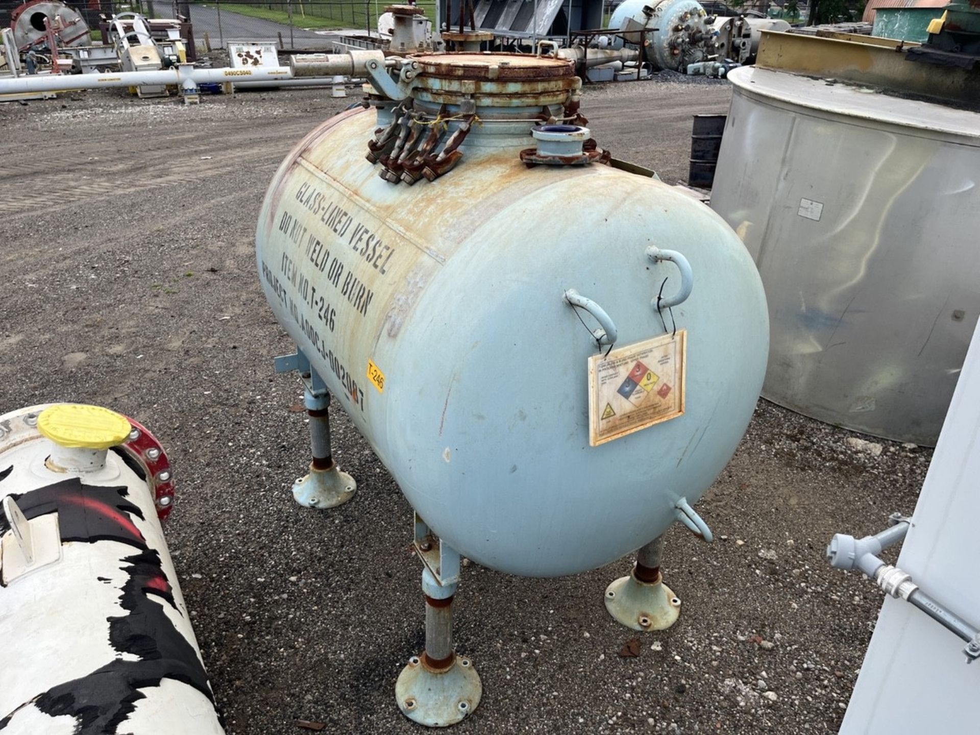 500 Gallon Pfaudler Glass Lined Horizontal Chemstore Receiver Tank, Rated | Rig Fee $500 - Image 5 of 9