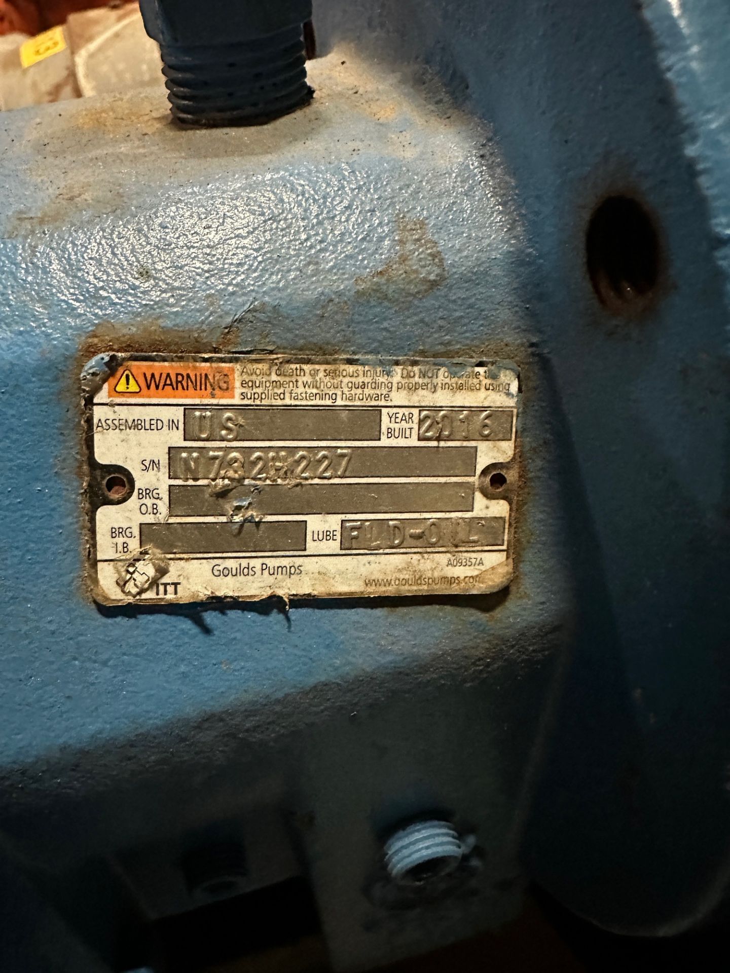 Reliance Electric 25 HP Duty Master Industrial Motor with Goulds Model EZ | Rig Fee $25 - Image 3 of 4