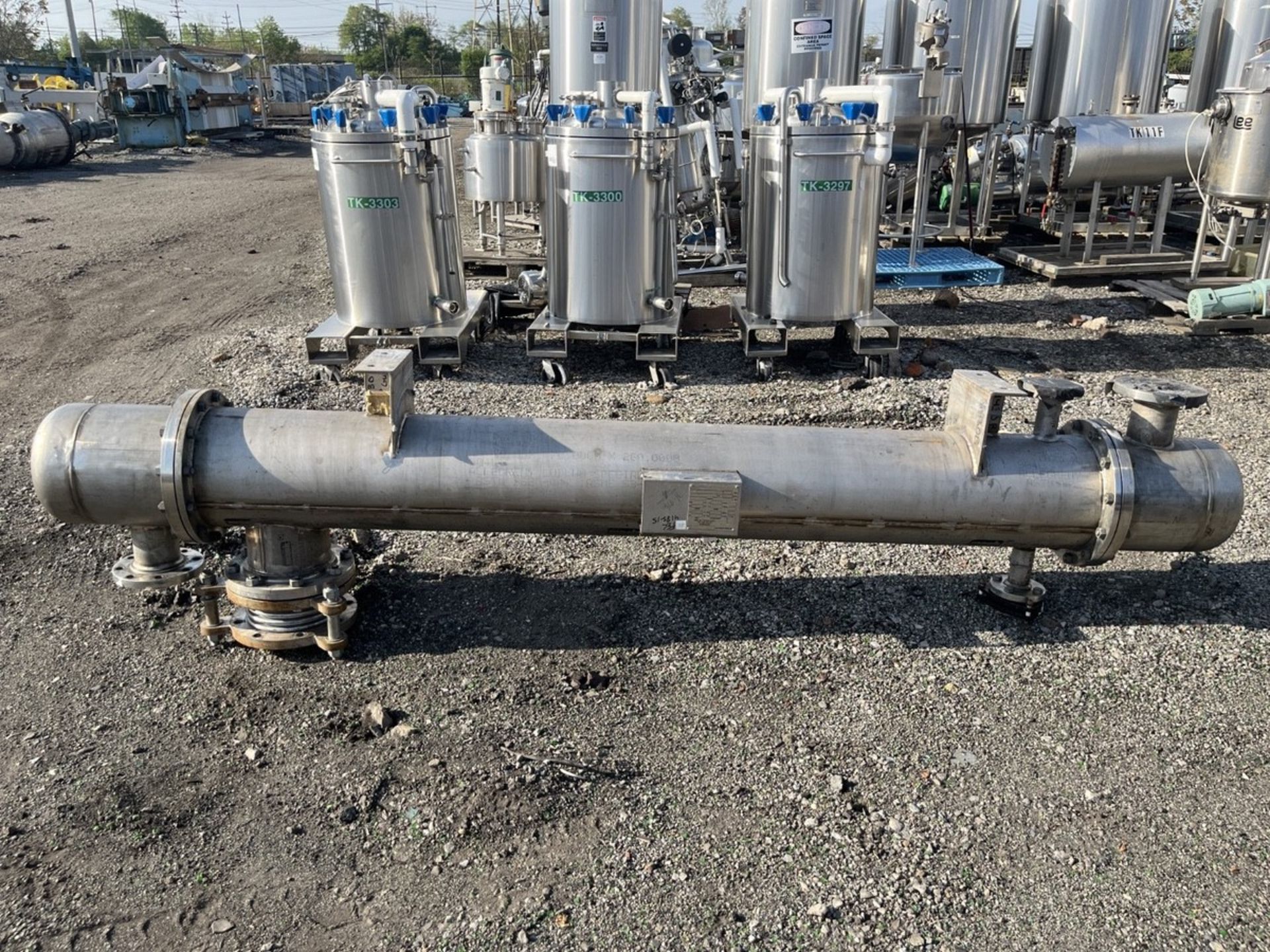 138 Sq Ft Hetrick Mfg Shell and Tube Heat Exchanger, 904L Stainless Steel | Rig Fee $250