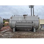 5,000 Gallon Industrial Alloy Horizontal Receiver Tank, 304L Stainless St | Rig Fee $750