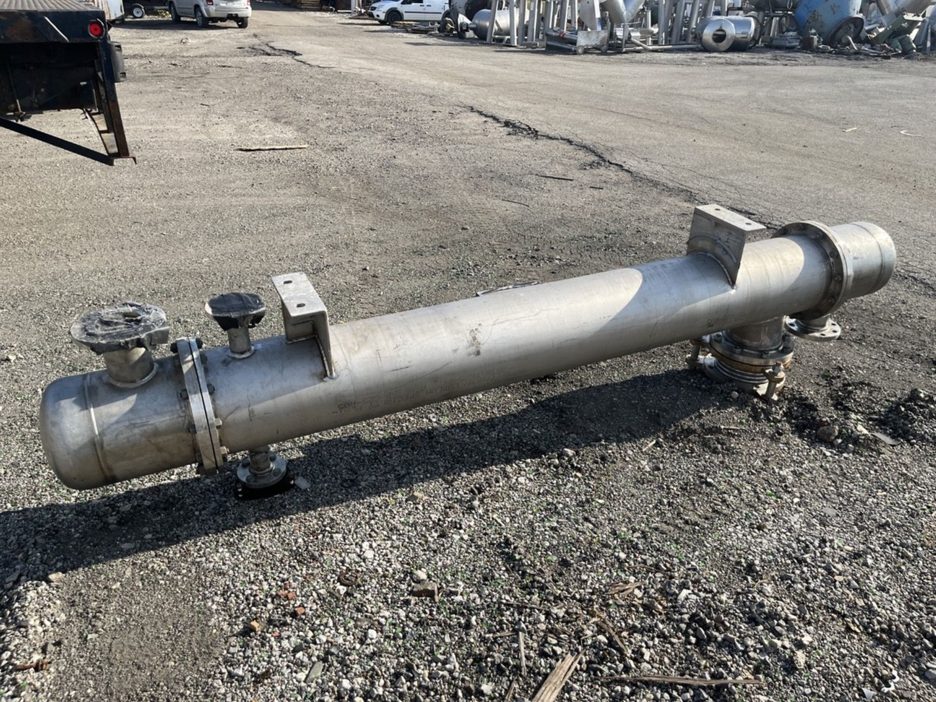 138 Sq Ft Hetrick Mfg Shell and Tube Heat Exchanger, 904L Stainless Steel | Rig Fee $250 - Image 4 of 9