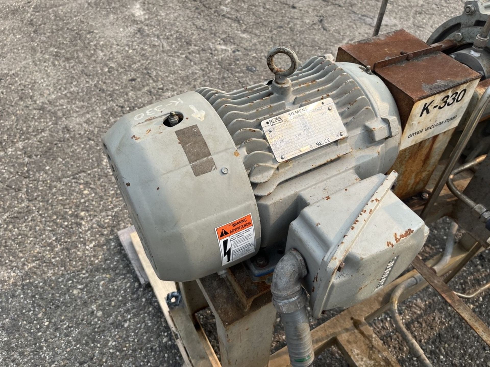 10 Hp Siemens Vacuum System, Type Elmo-F, Model 2Be11010Hy9Z, With Receiv | Rig Fee $250 - Image 13 of 14