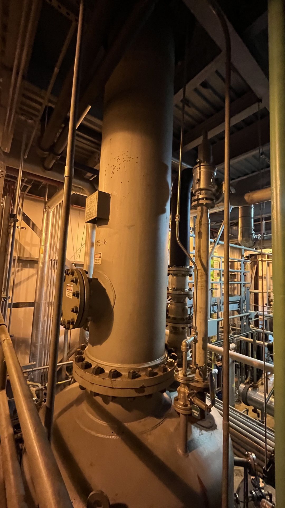 Plant Maintenance Vertical Scrubber Column, Carbon Steel Construction, Ra | Rig Fee $1000 - Image 5 of 6